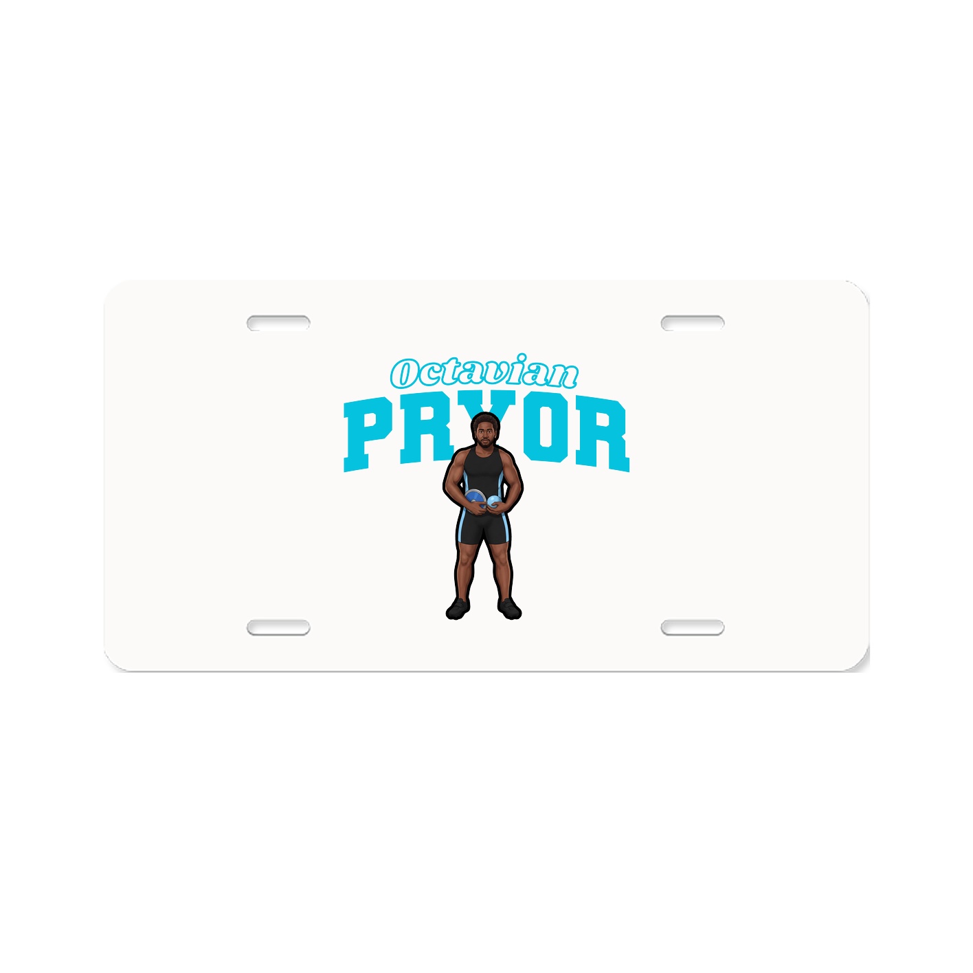 License Plate — Name Arch in Classic