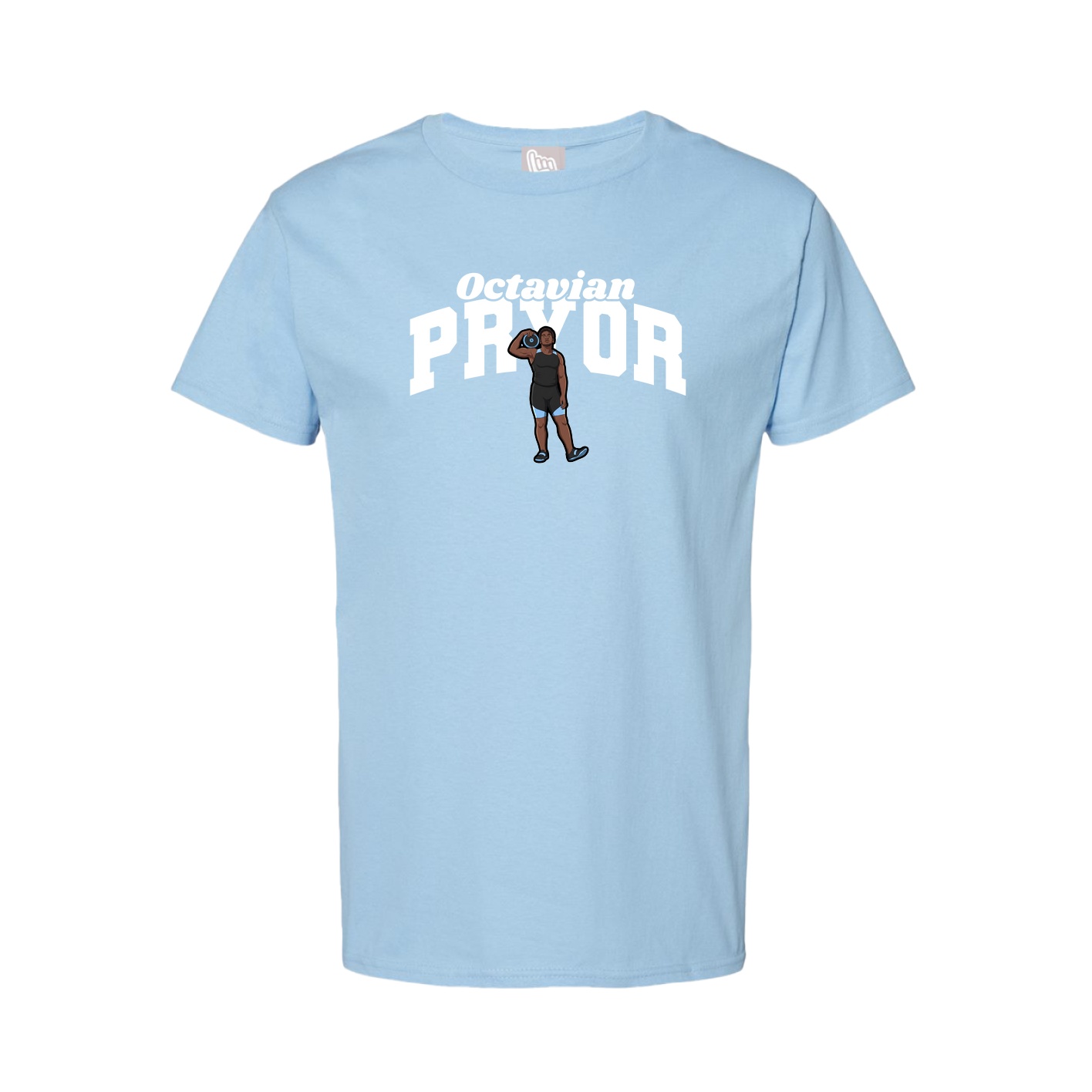 Tee — Signature Arch in Light Blue