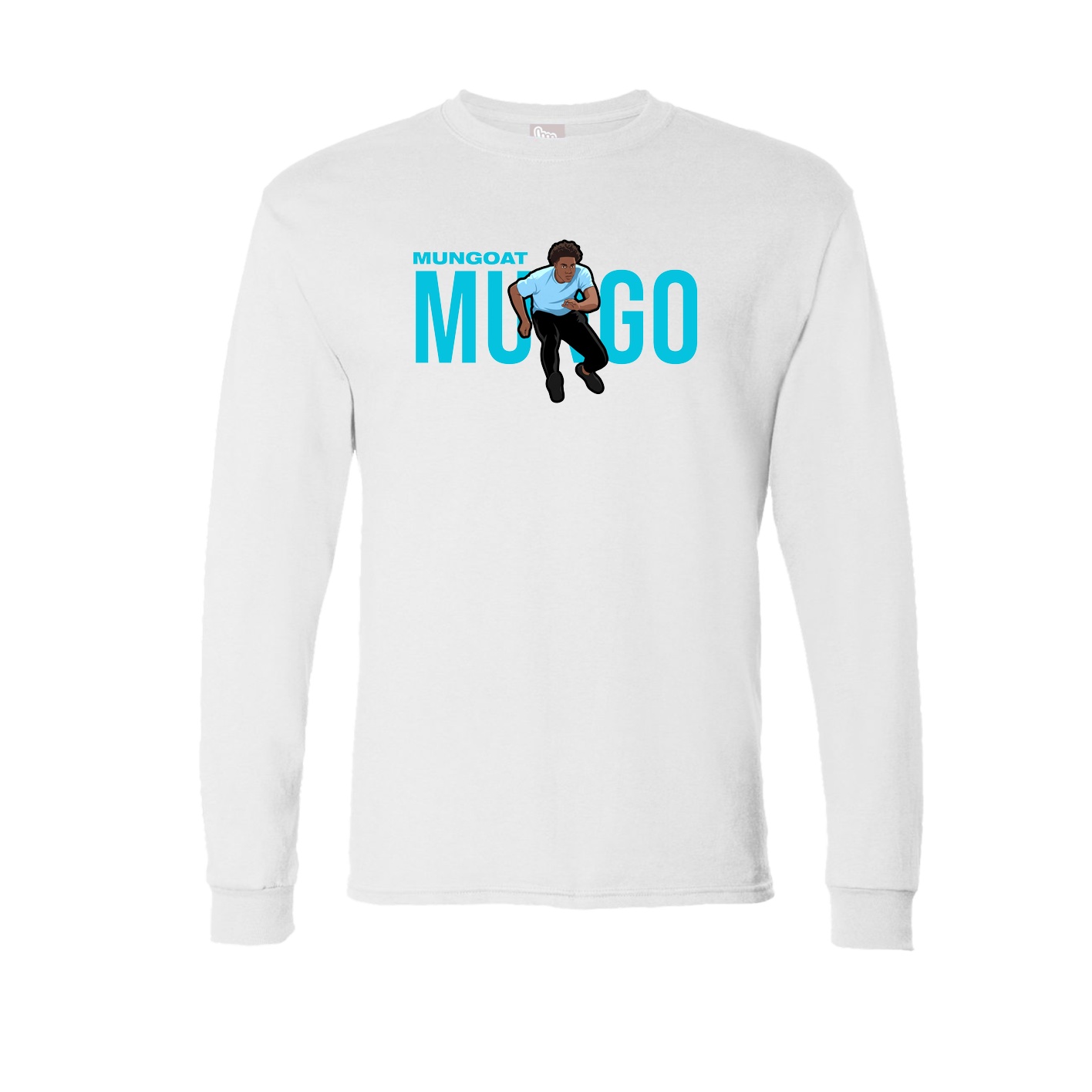 Long Sleeve Tee — Player Name in White