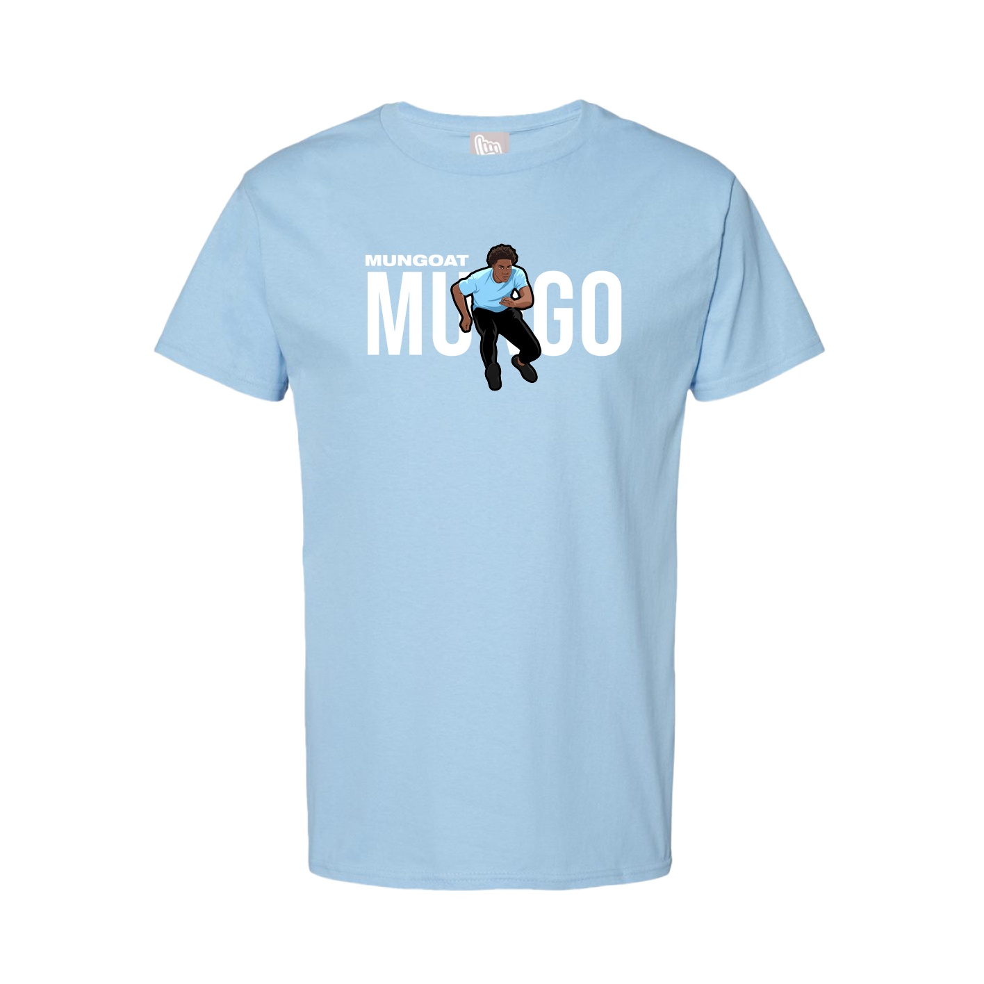 Youth Tee — Player Name in Light Blue