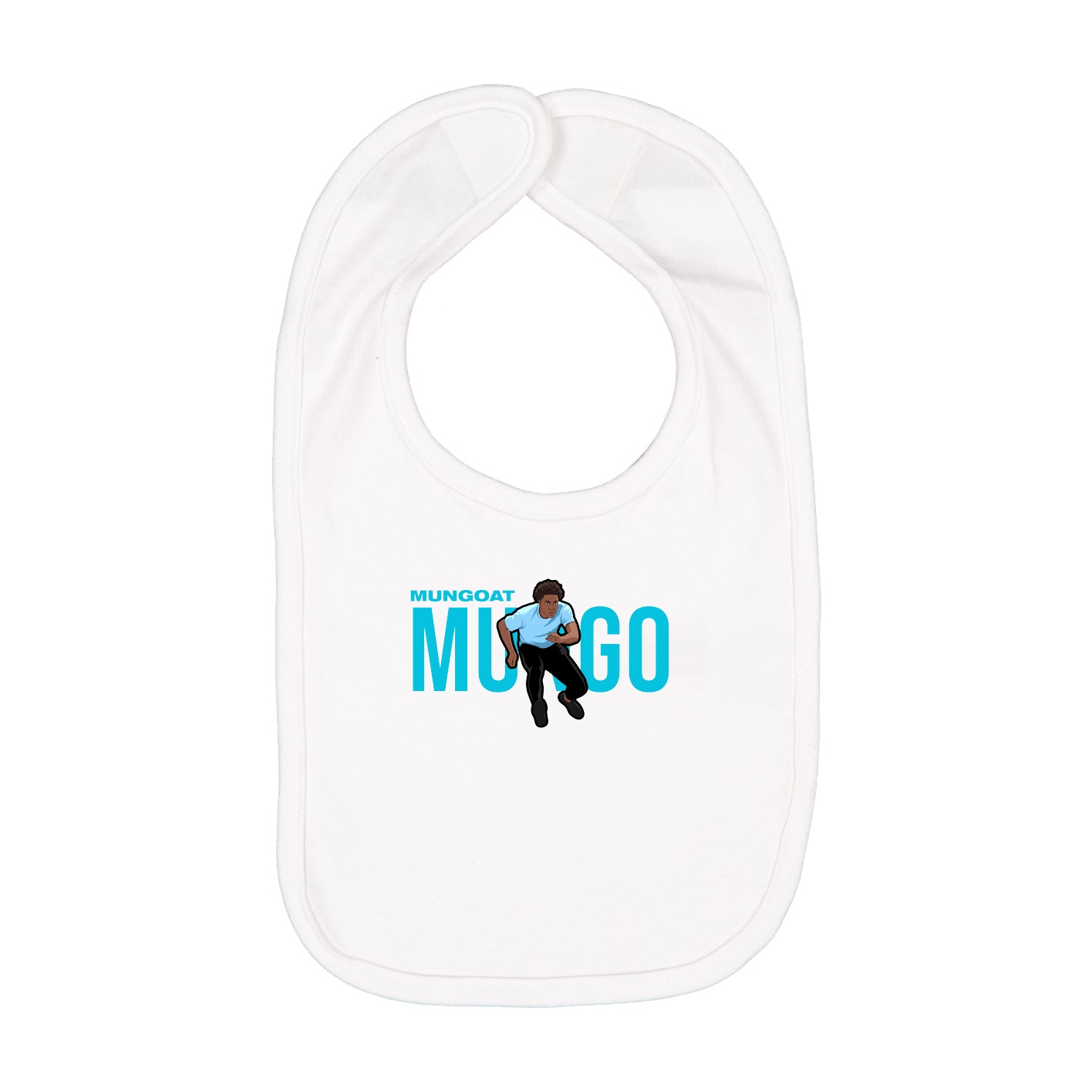Infant Bib — Player Name in White