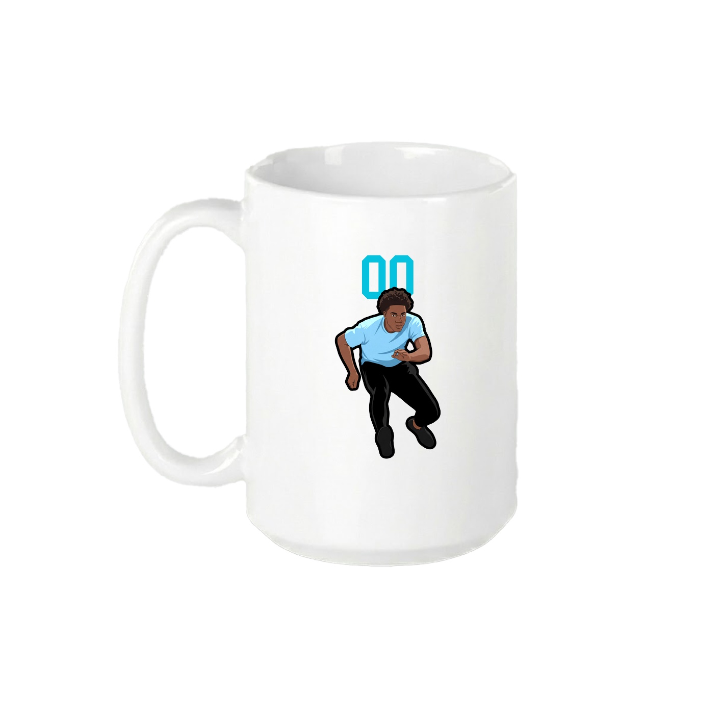 15oz Coffee Mug — Number Top in White