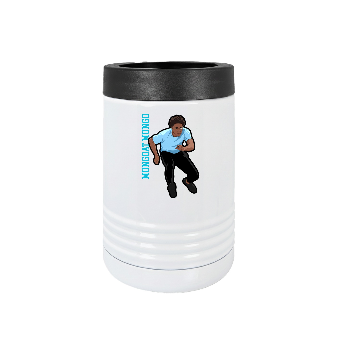 Beverage Holder — Name Vertical in White