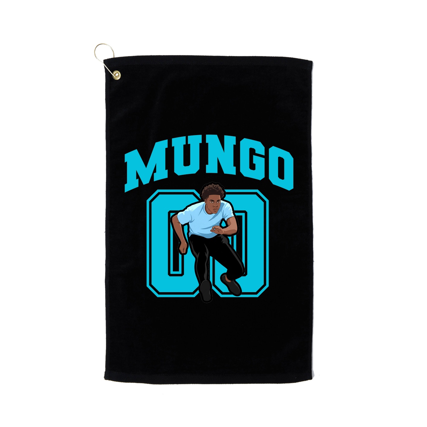 Golf Towel — Number in Black