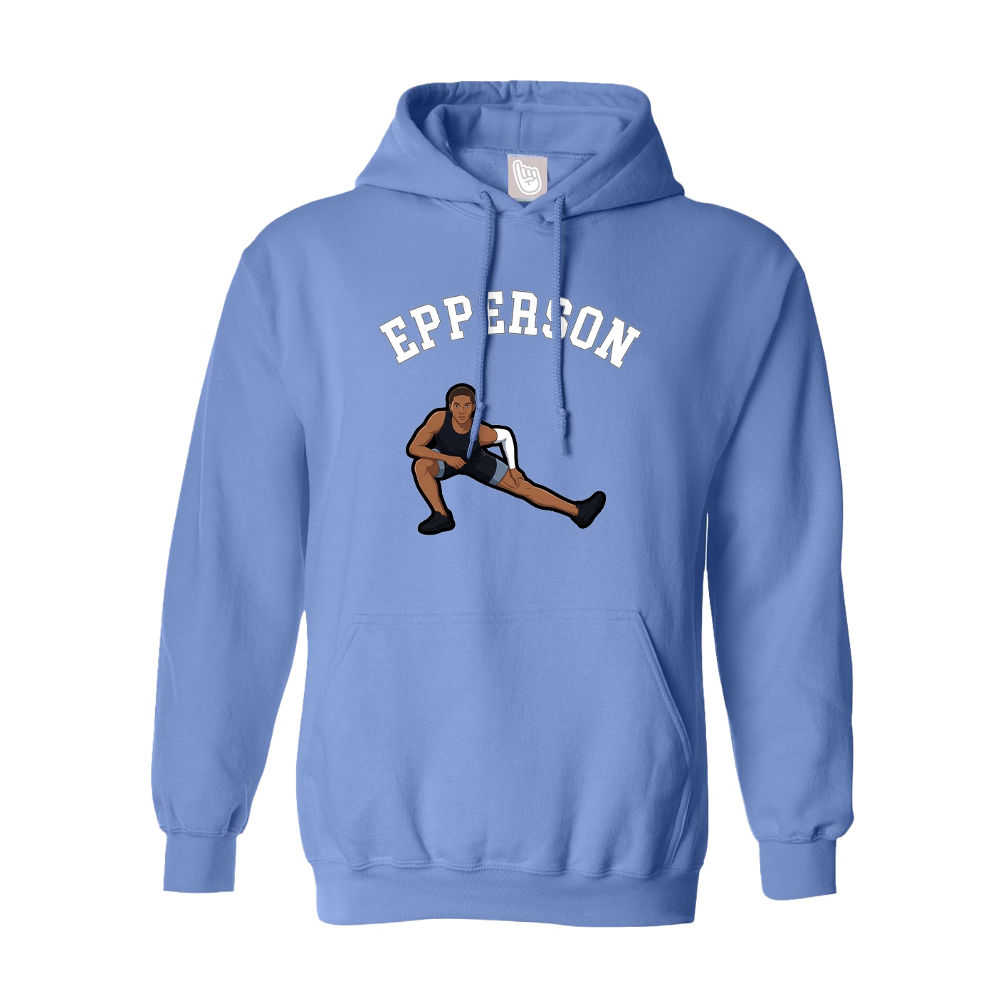 Youth Hoodie — Shirsey Arch in Powder Blue
