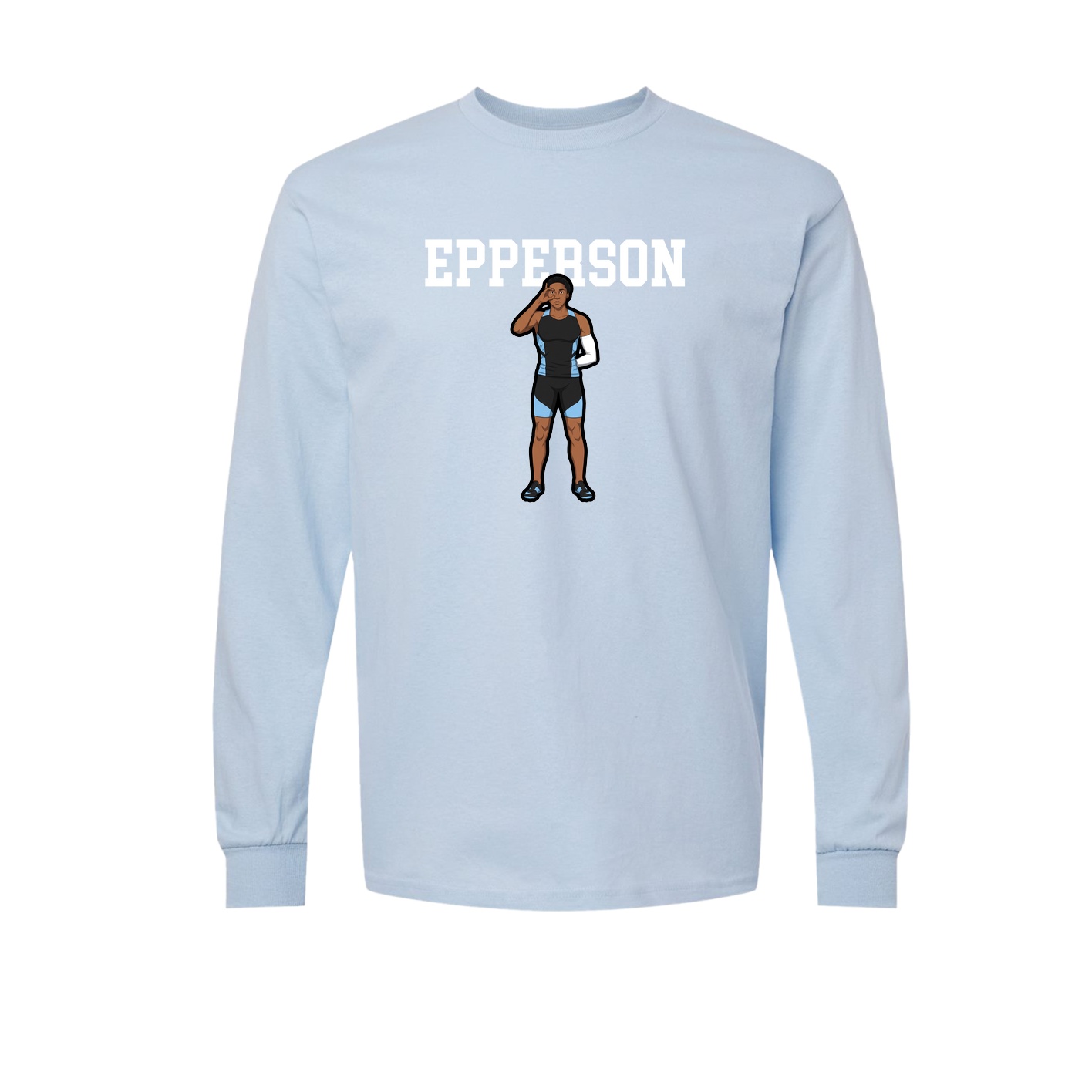 Long Sleeve Tee — Shirsey in Light Blue