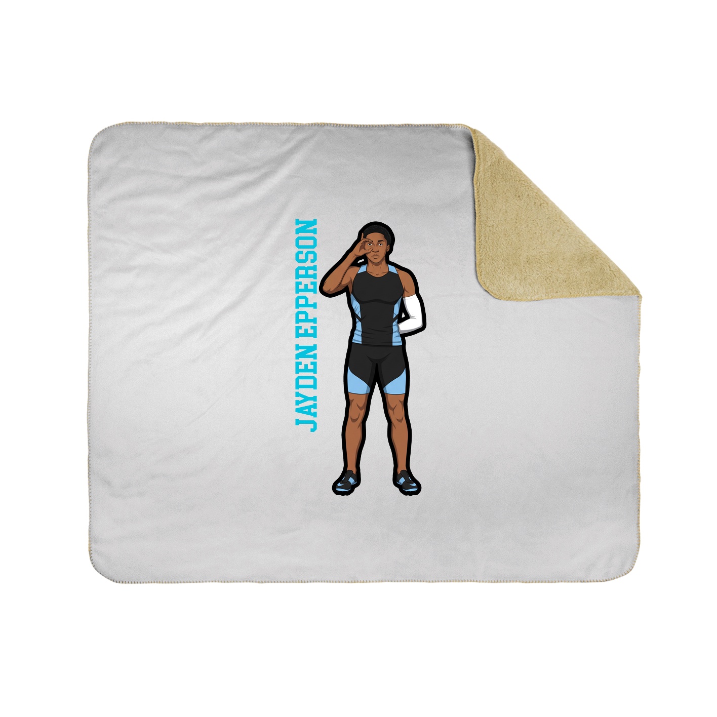 50x60 Sherpa Lined Throw Blanket