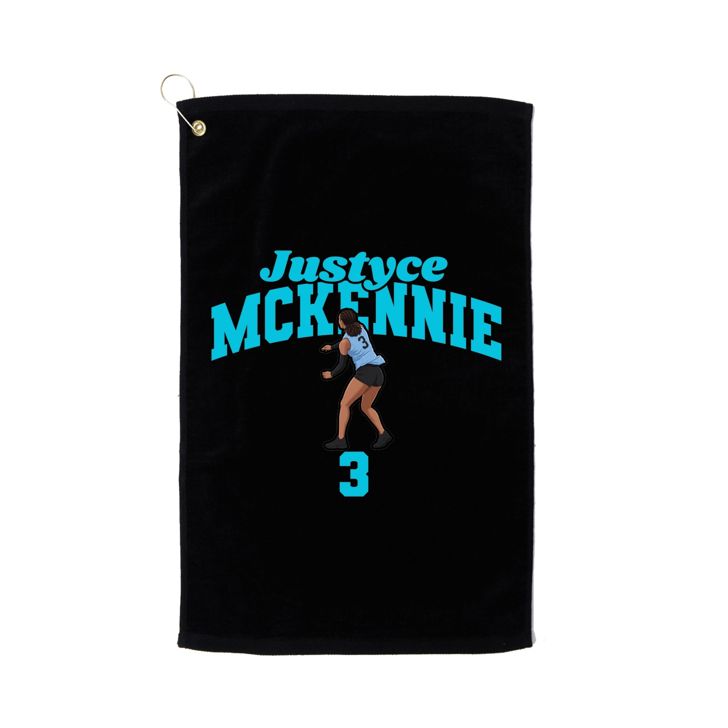 Golf Towel — Signature Arch in Black
