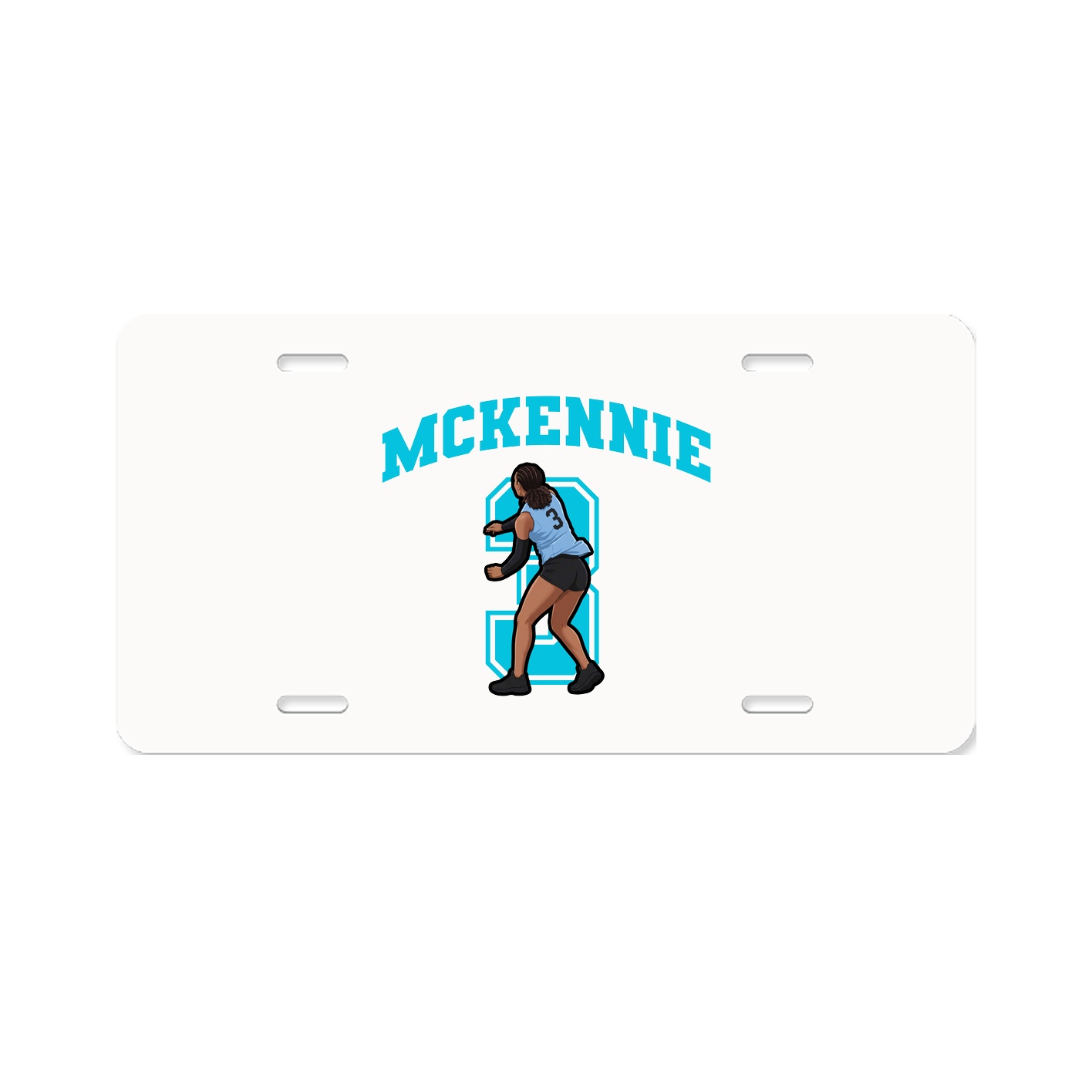 License Plate — Number in Classic