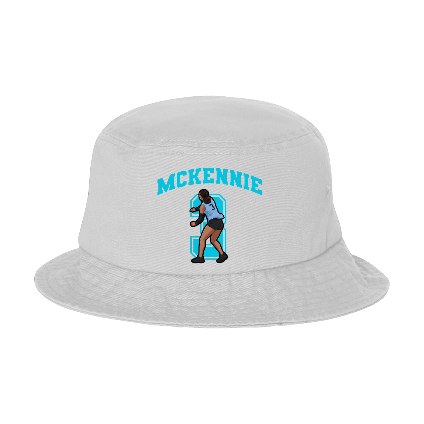 Bucket Cap — Number in White