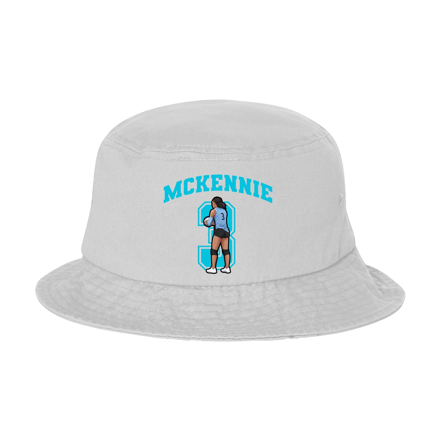 Bucket Cap — Number in White