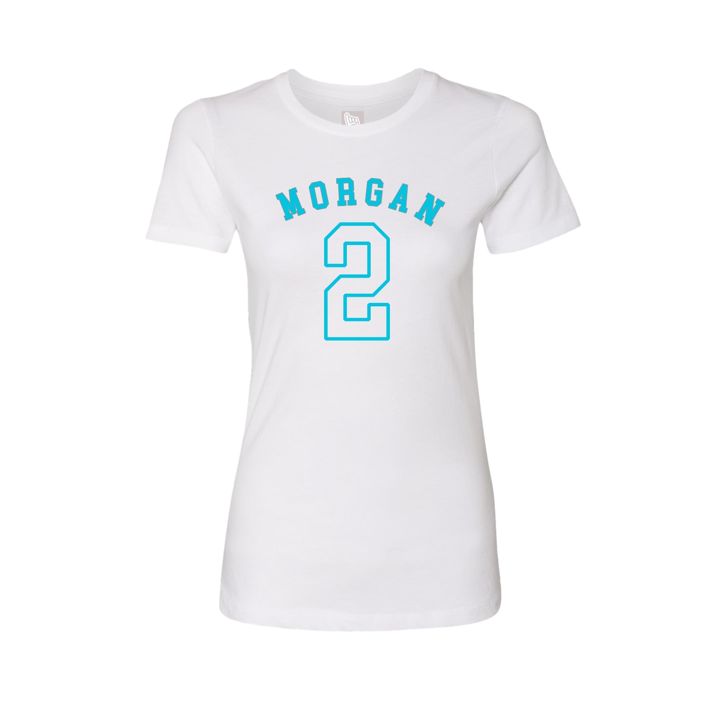 Fitted Women's Tee — Shirsey Arch in White