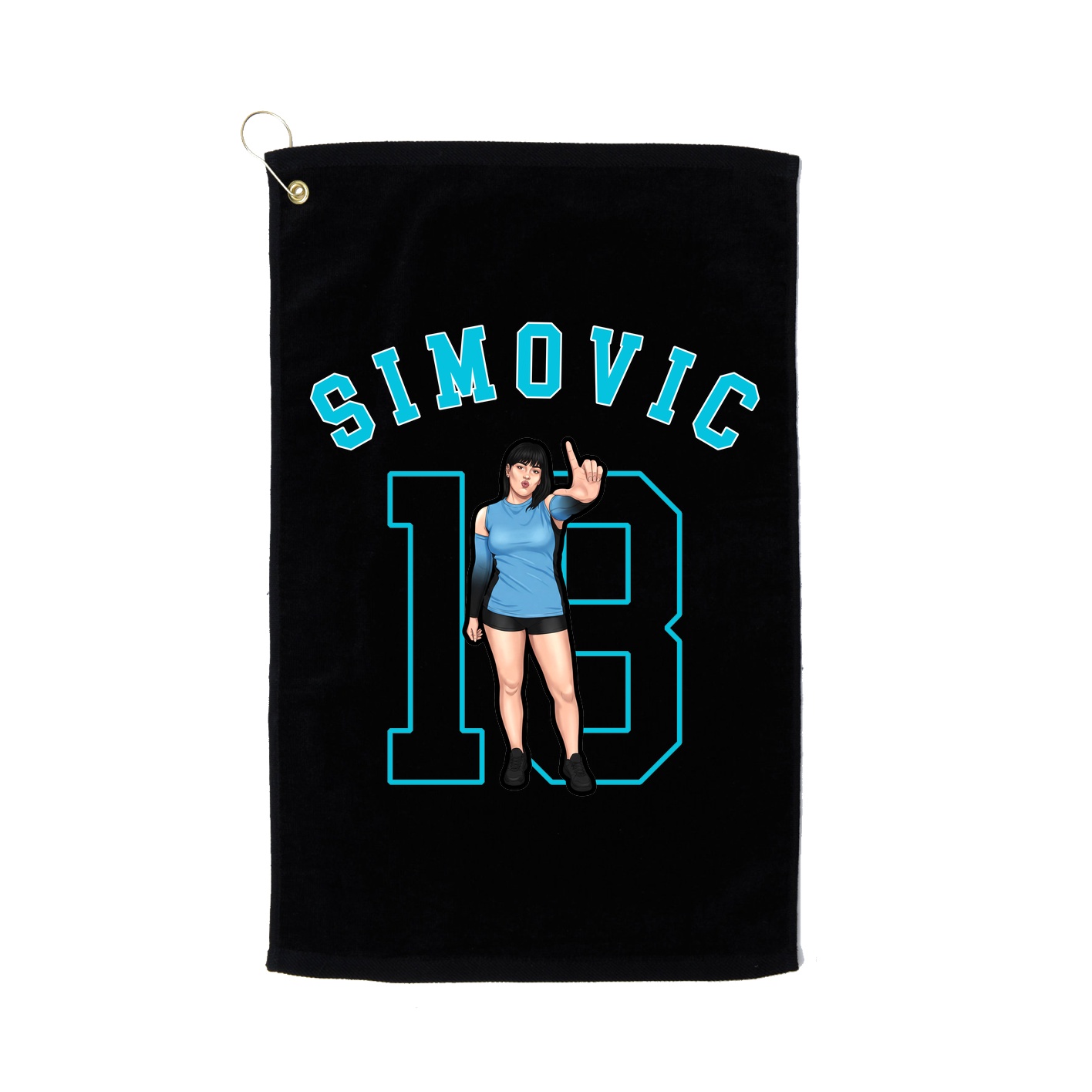 Golf Towel — Shirsey Arch in Black