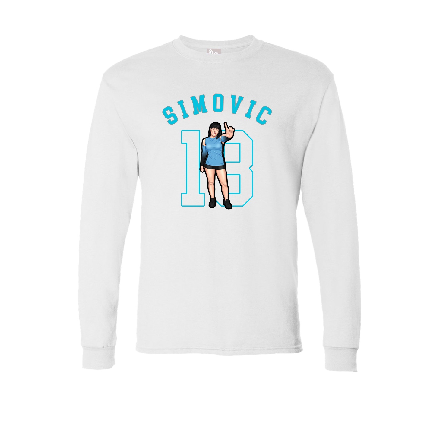 Long Sleeve Tee — Shirsey Arch in White