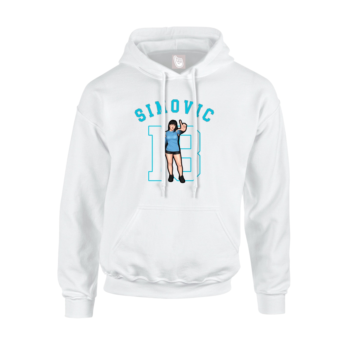 Hoodie — Shirsey Arch in White