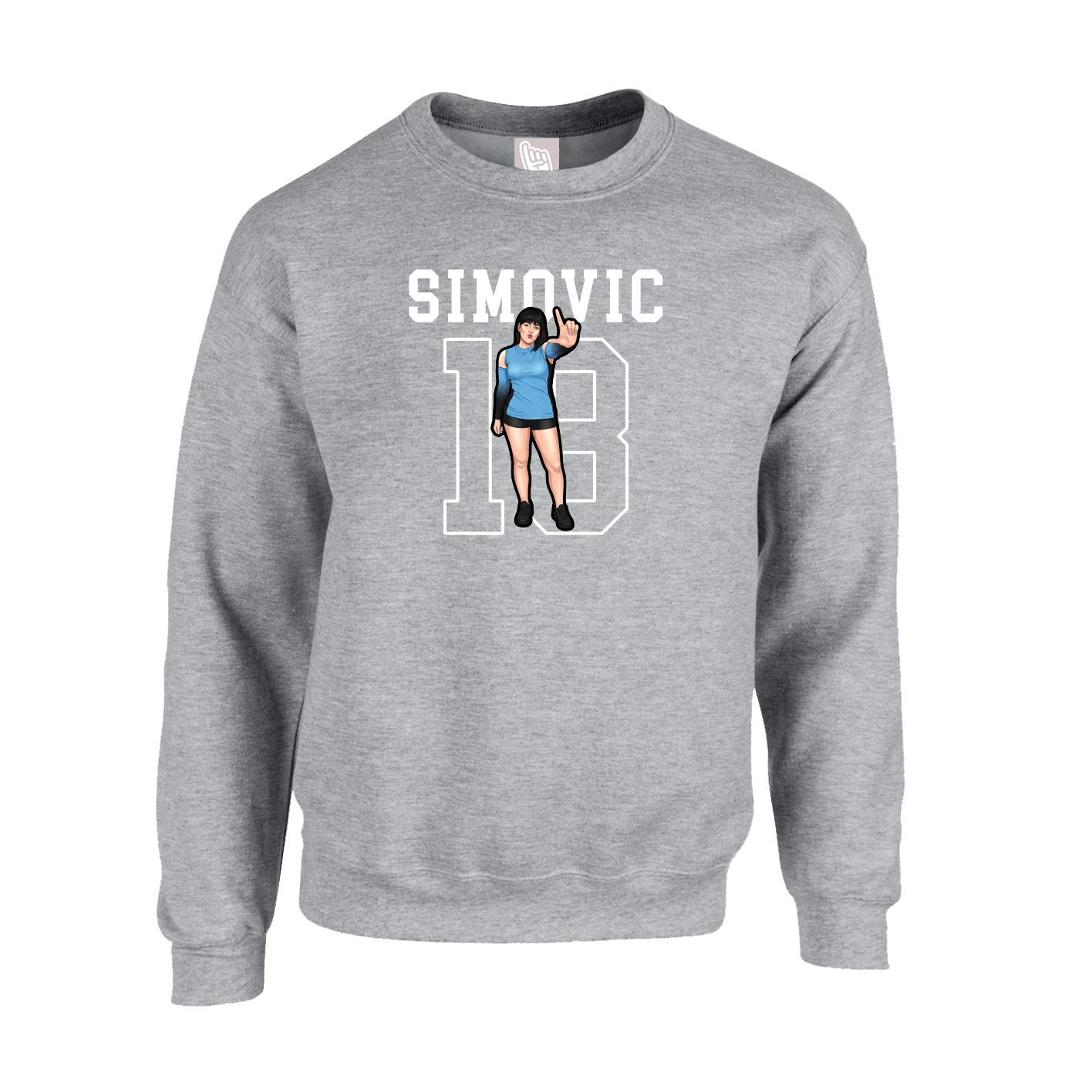 Fleece Crew — Shirsey in Grey