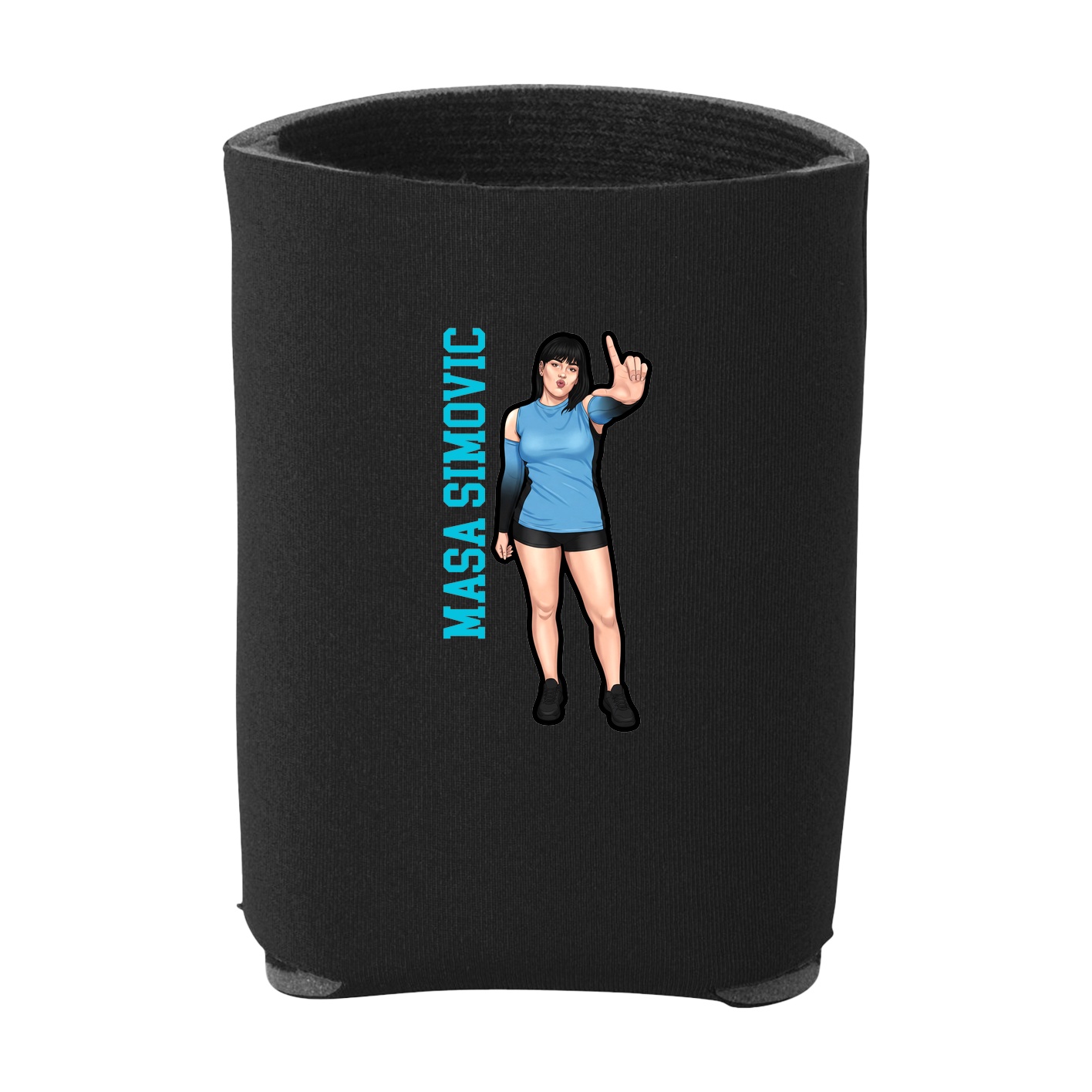 Can Holder — Name Vertical in Black