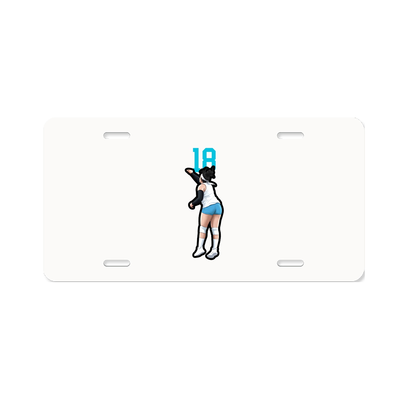 License Plate — Number Top in Classic