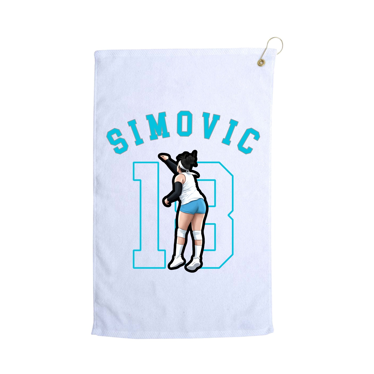 Golf Towel — Shirsey Arch in White