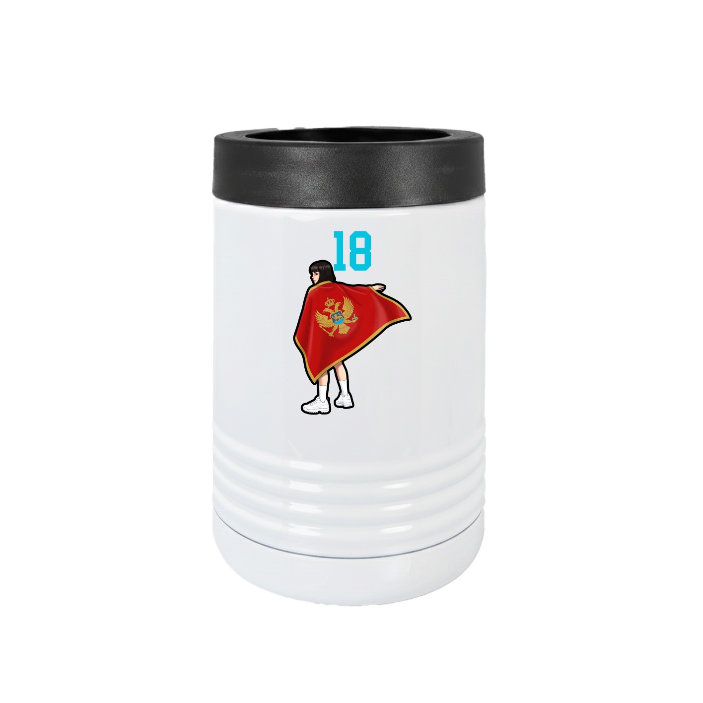 Beverage Holder — Number Top in White