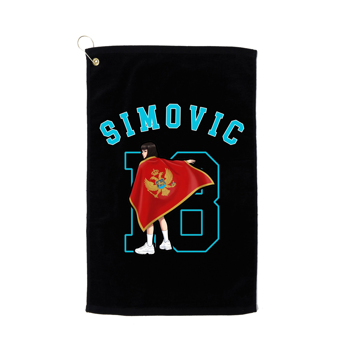 Golf Towel — Shirsey Arch in Black