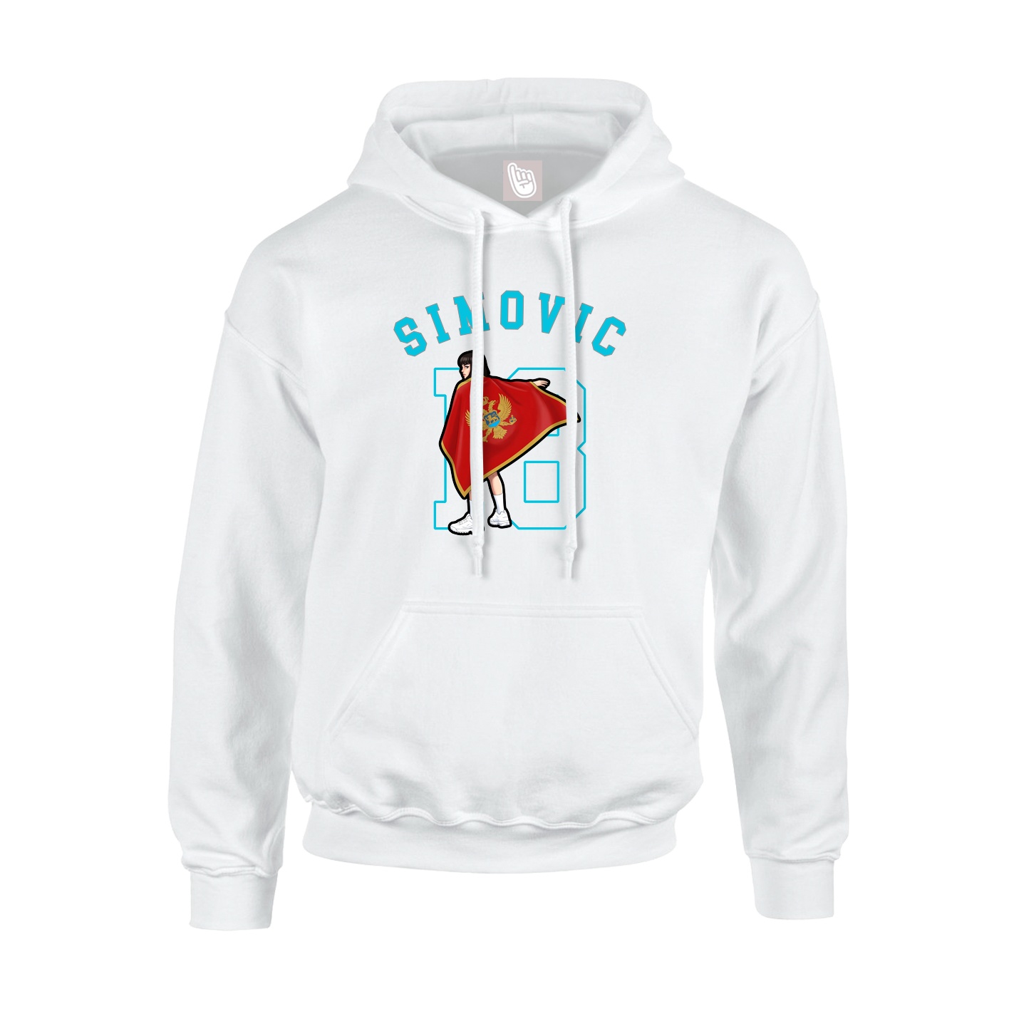 Youth Hoodie — Shirsey Arch in White