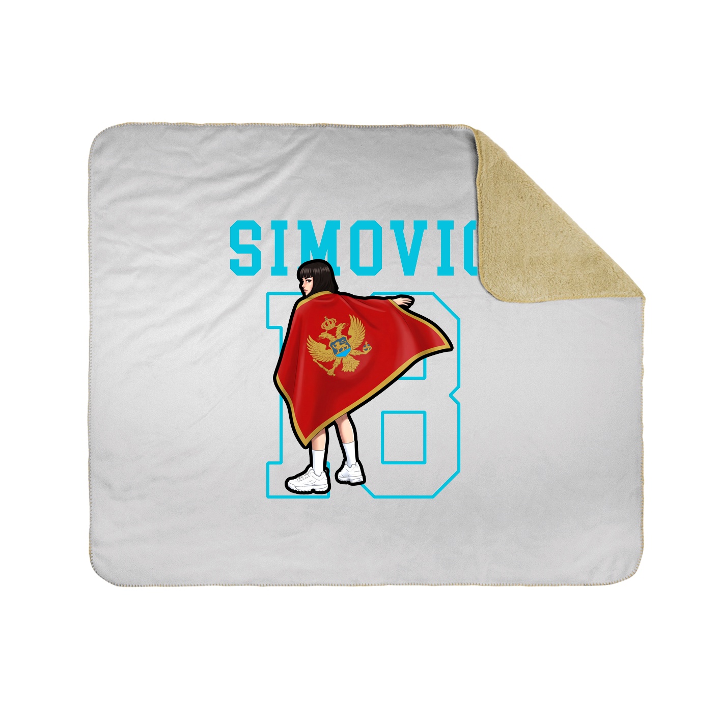 Throw Blanket — Shirsey in White