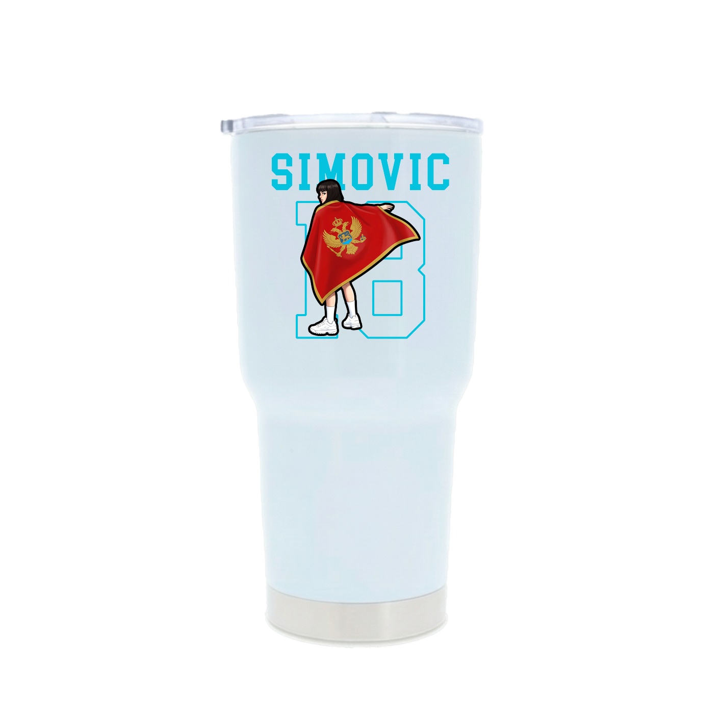 30oz Stainless Steel Tumbler — Shirsey in White