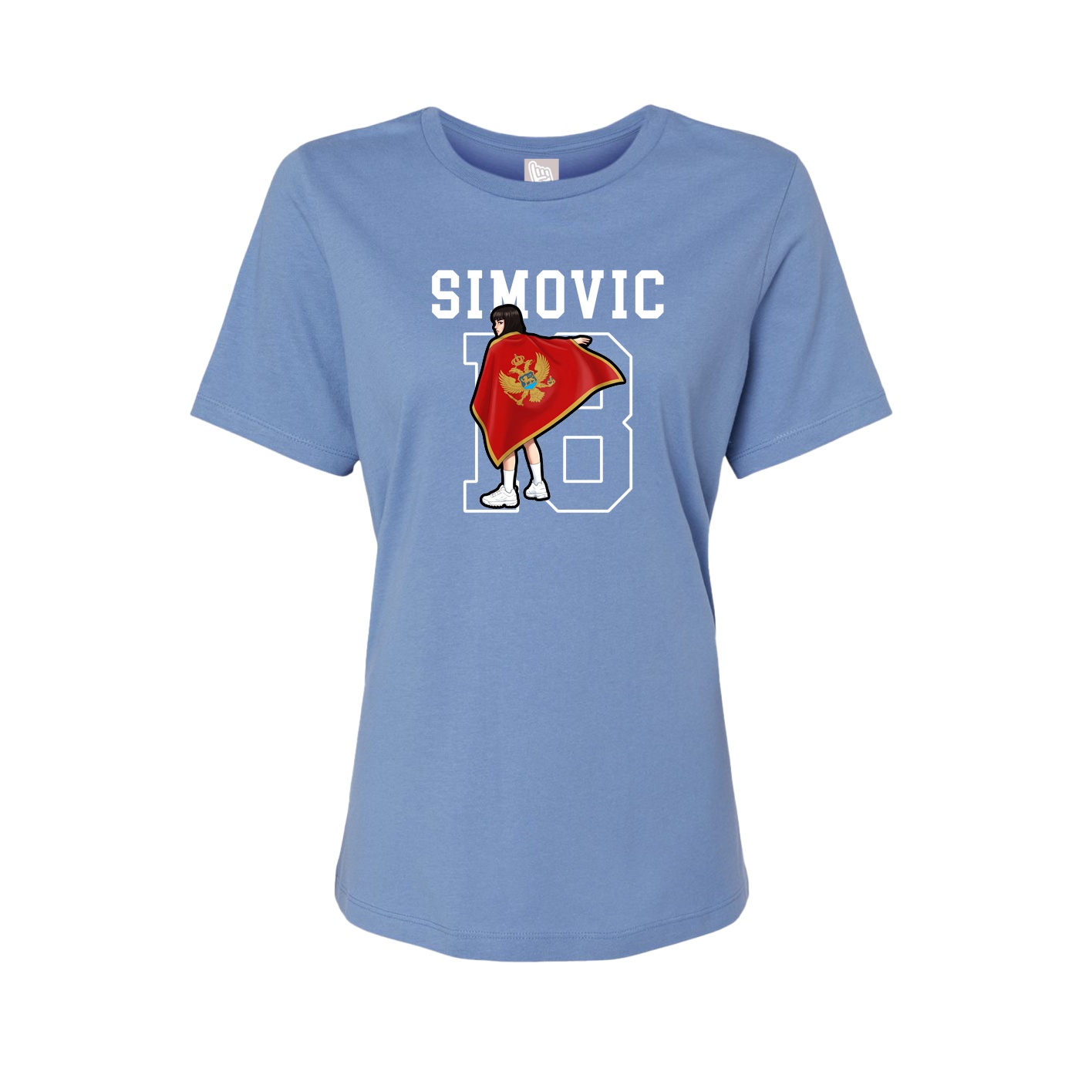 Fitted Women's Tee — Shirsey in Powder Blue