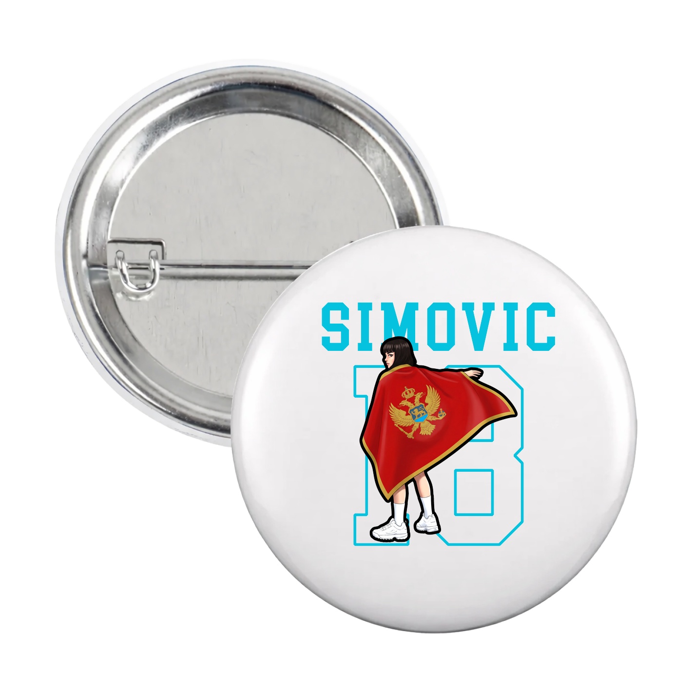 Game Day Button — Shirsey in White