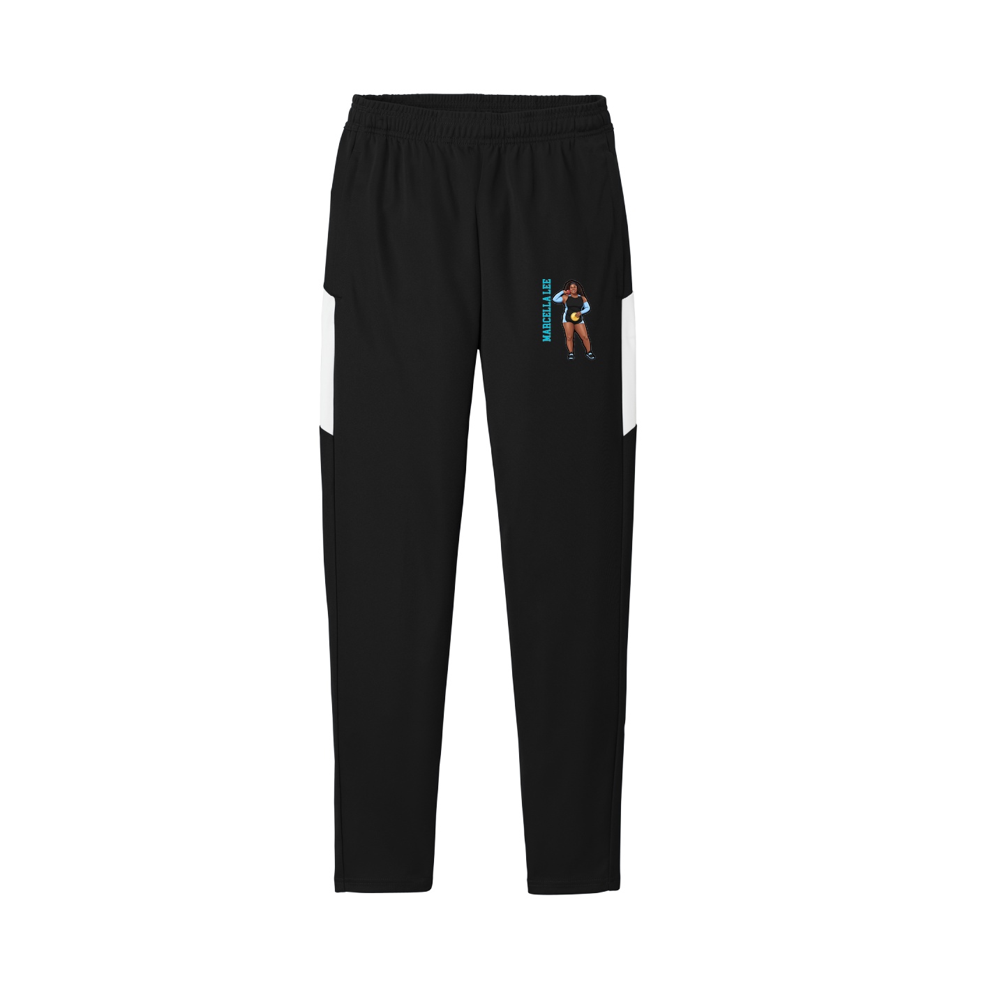 Team Travel Pant — Name Vertical in Black/White