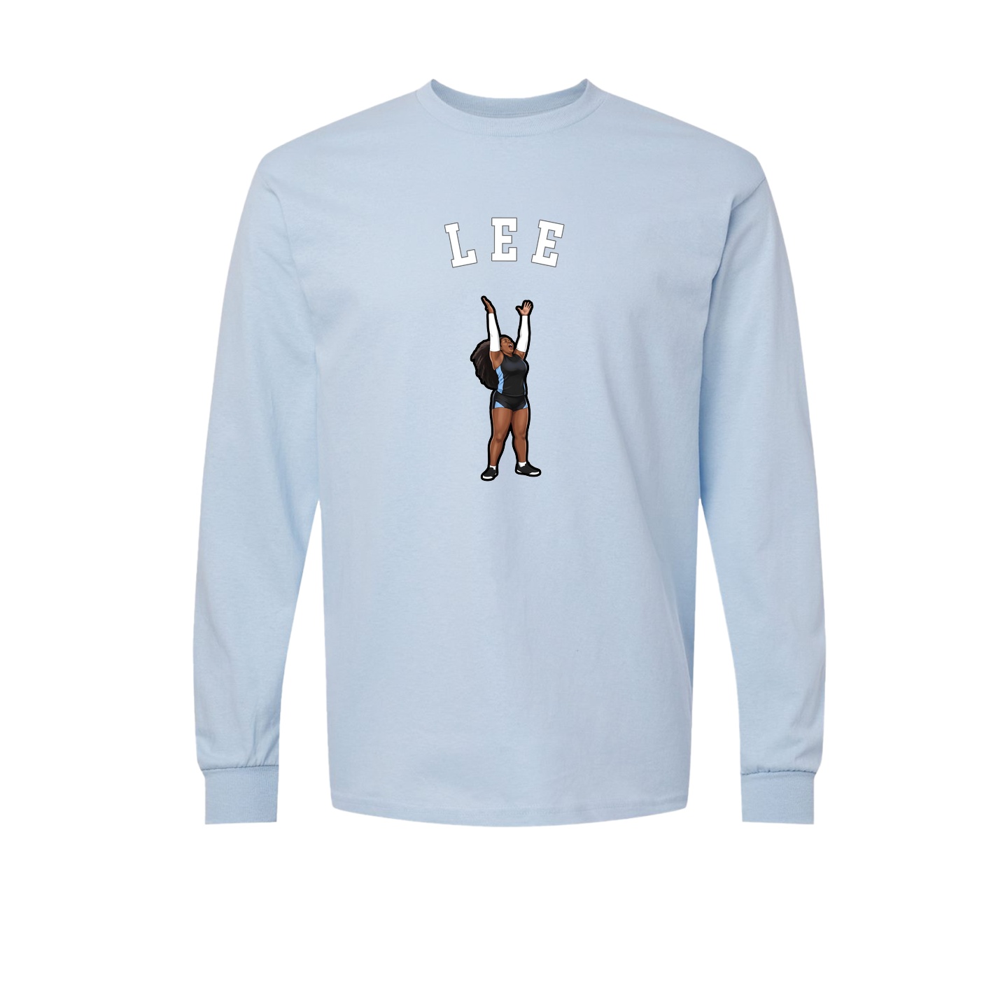 Long Sleeve Tee — Shirsey Arch in Light Blue