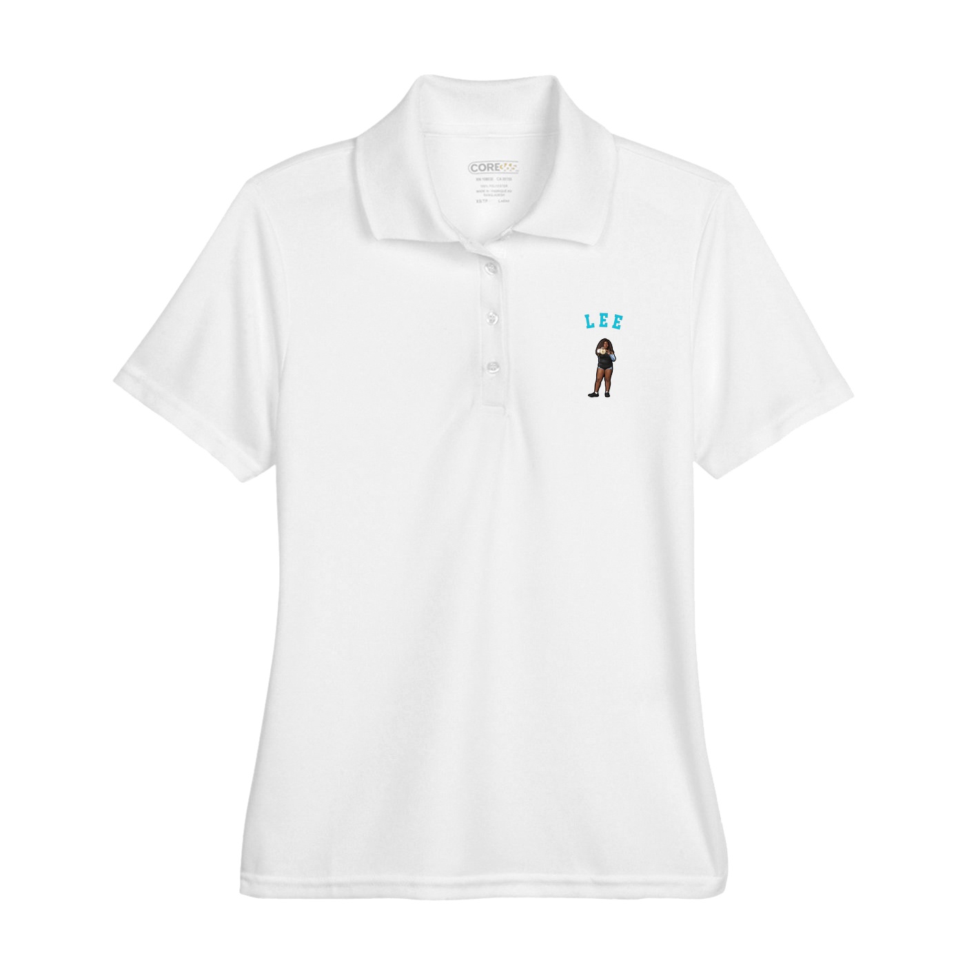 Womens Performance Polo — Shirsey Arch in White