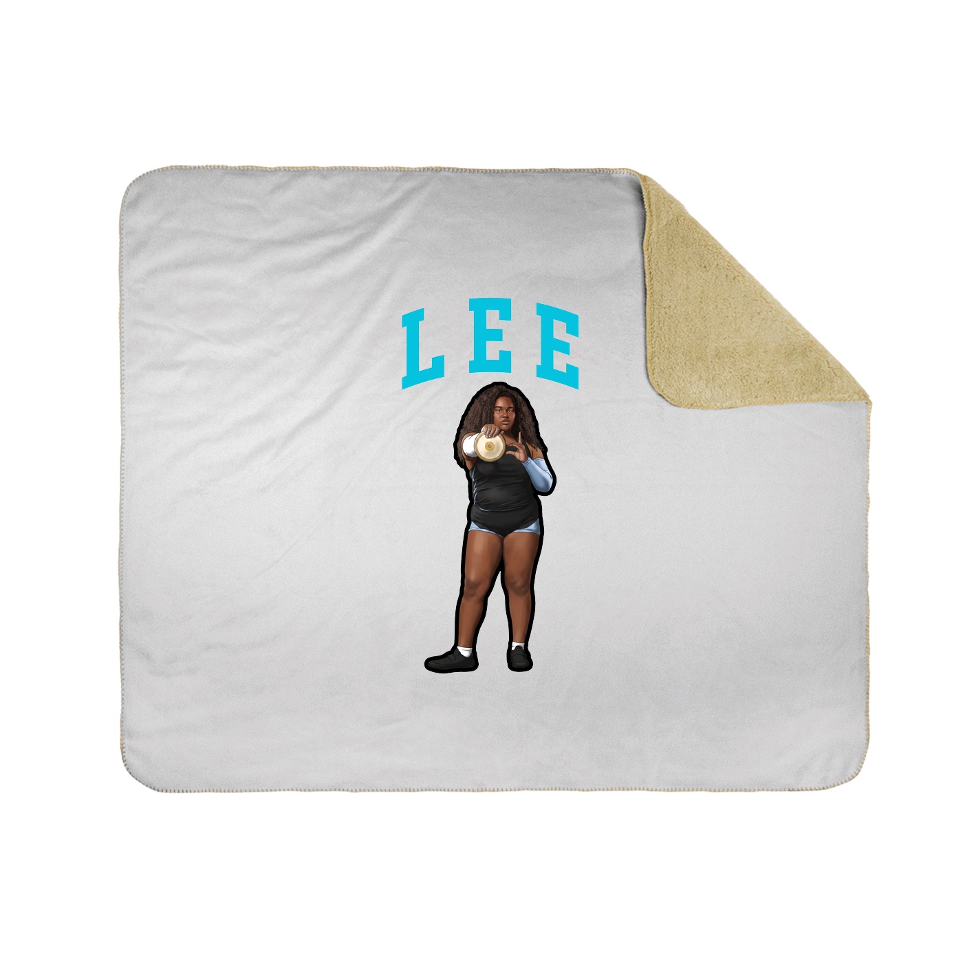 Throw Blanket — Shirsey in White