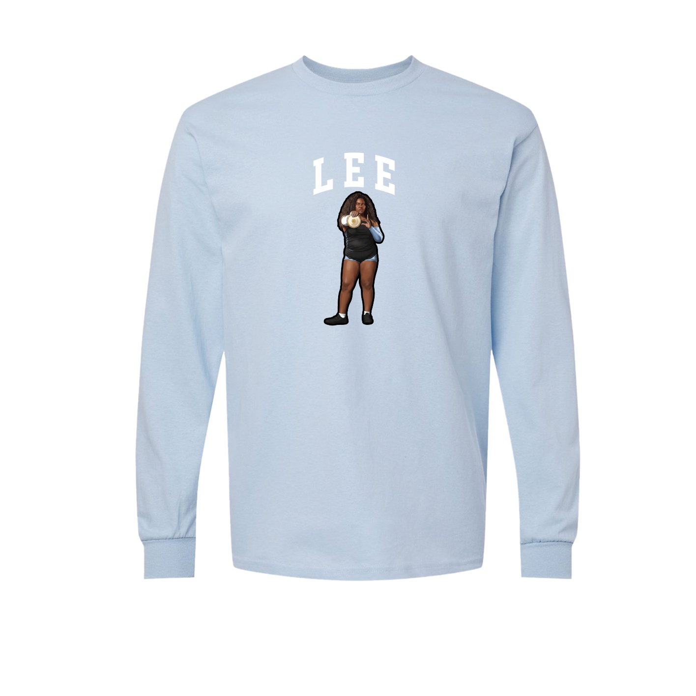Long Sleeve Tee — Shirsey in Light Blue