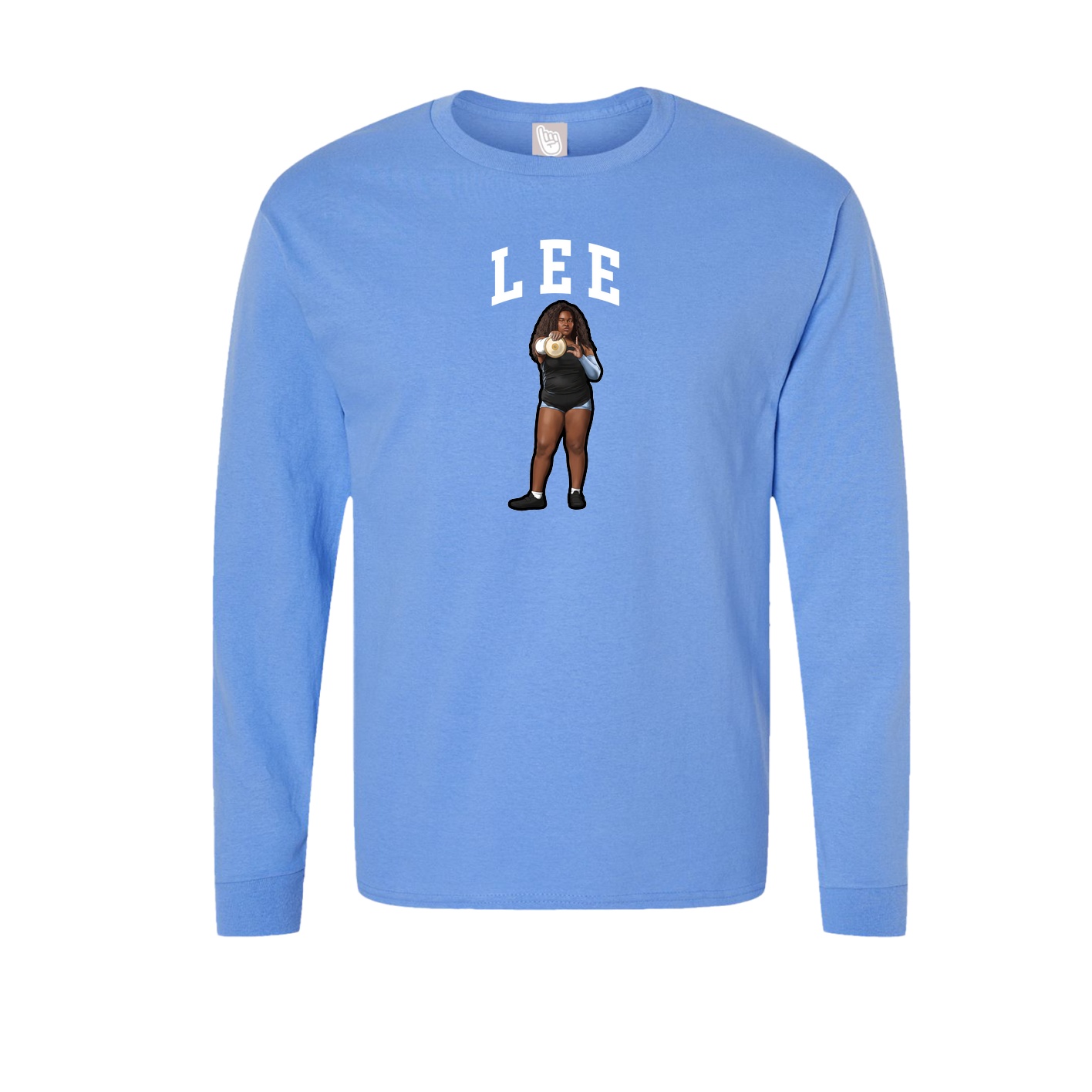 Long Sleeve Tee — Shirsey in Powder Blue