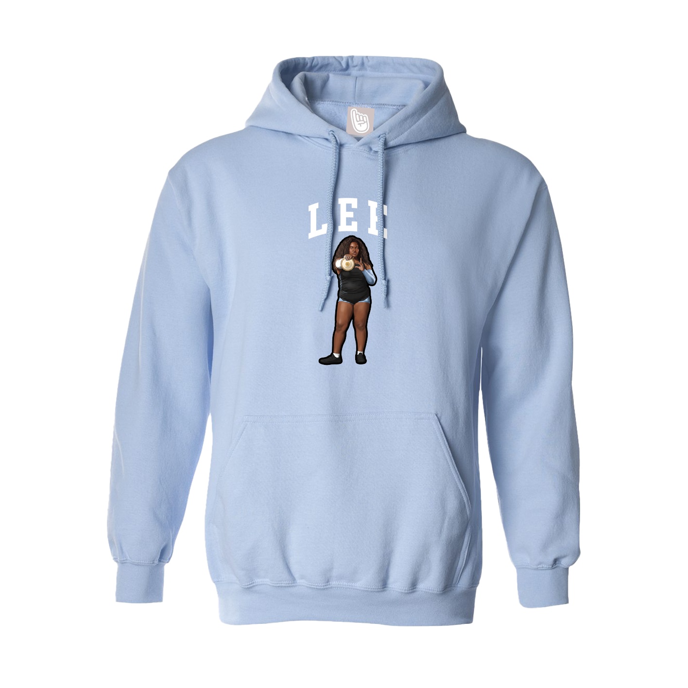 Hoodie — Shirsey in Light Blue
