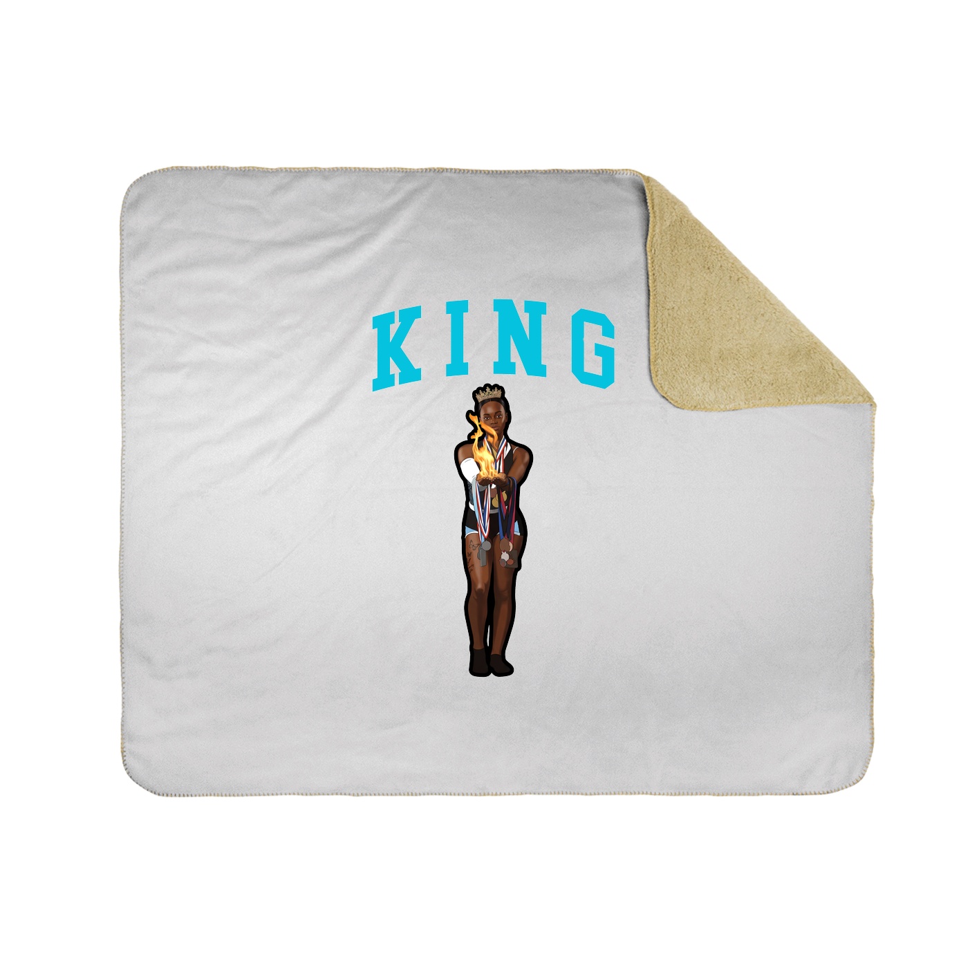 Throw Blanket — Shirsey in White