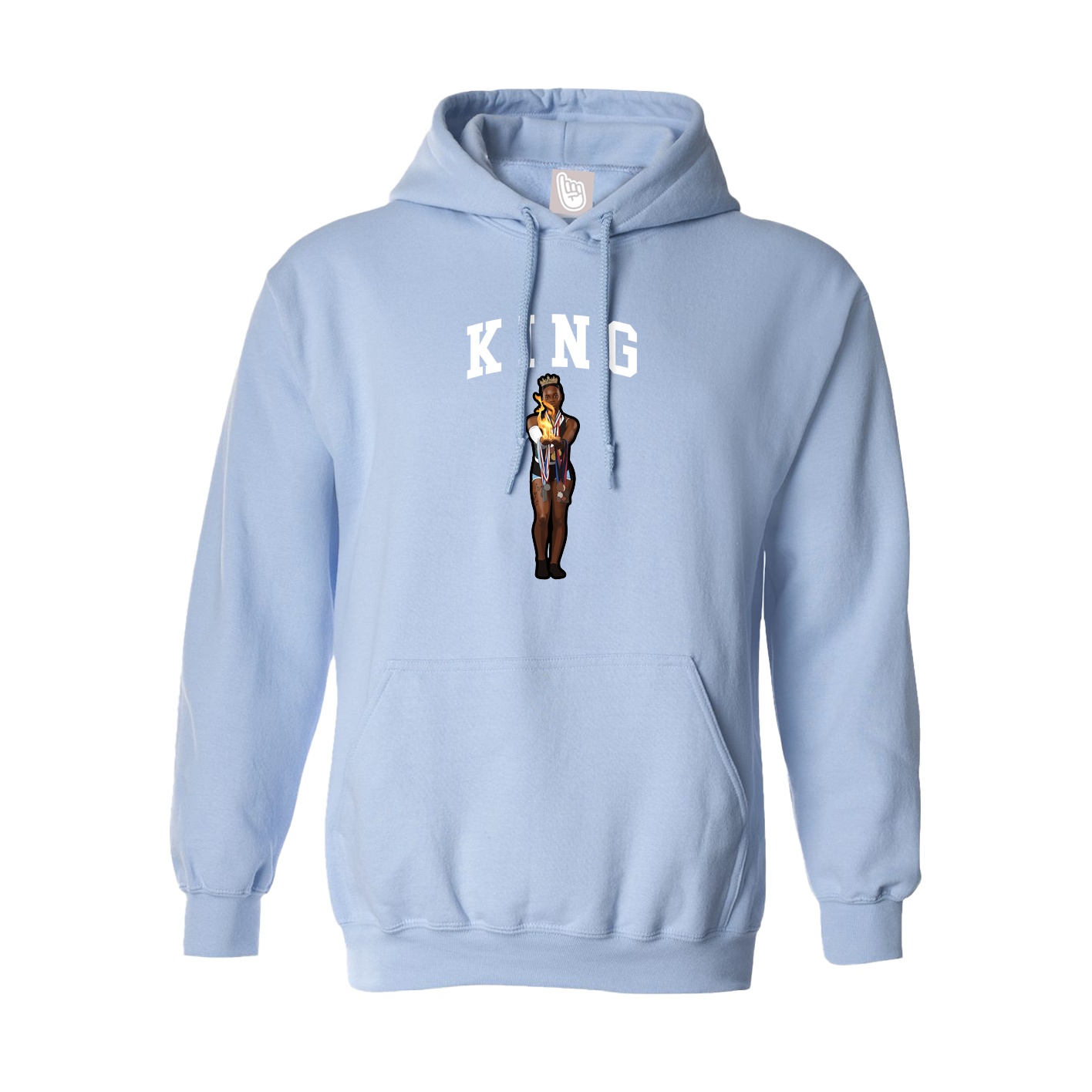 Hoodie — Shirsey in Light Blue