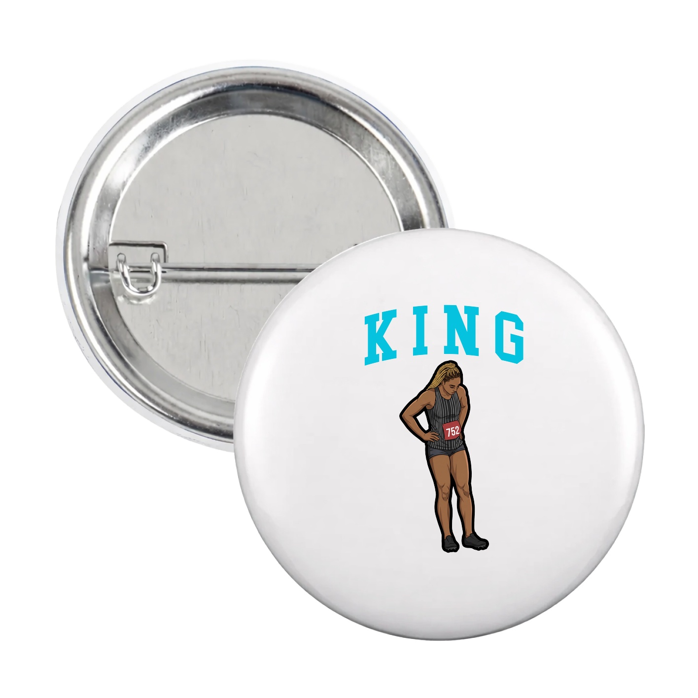 Game Day Button — Shirsey in White