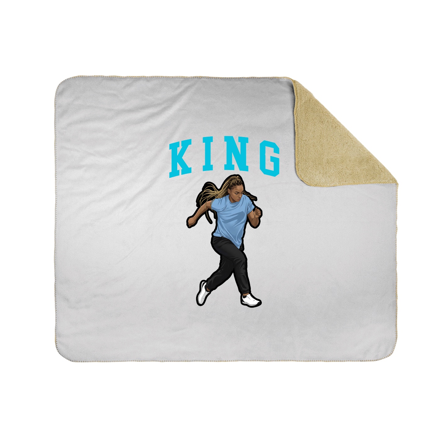 Throw Blanket — Shirsey in White