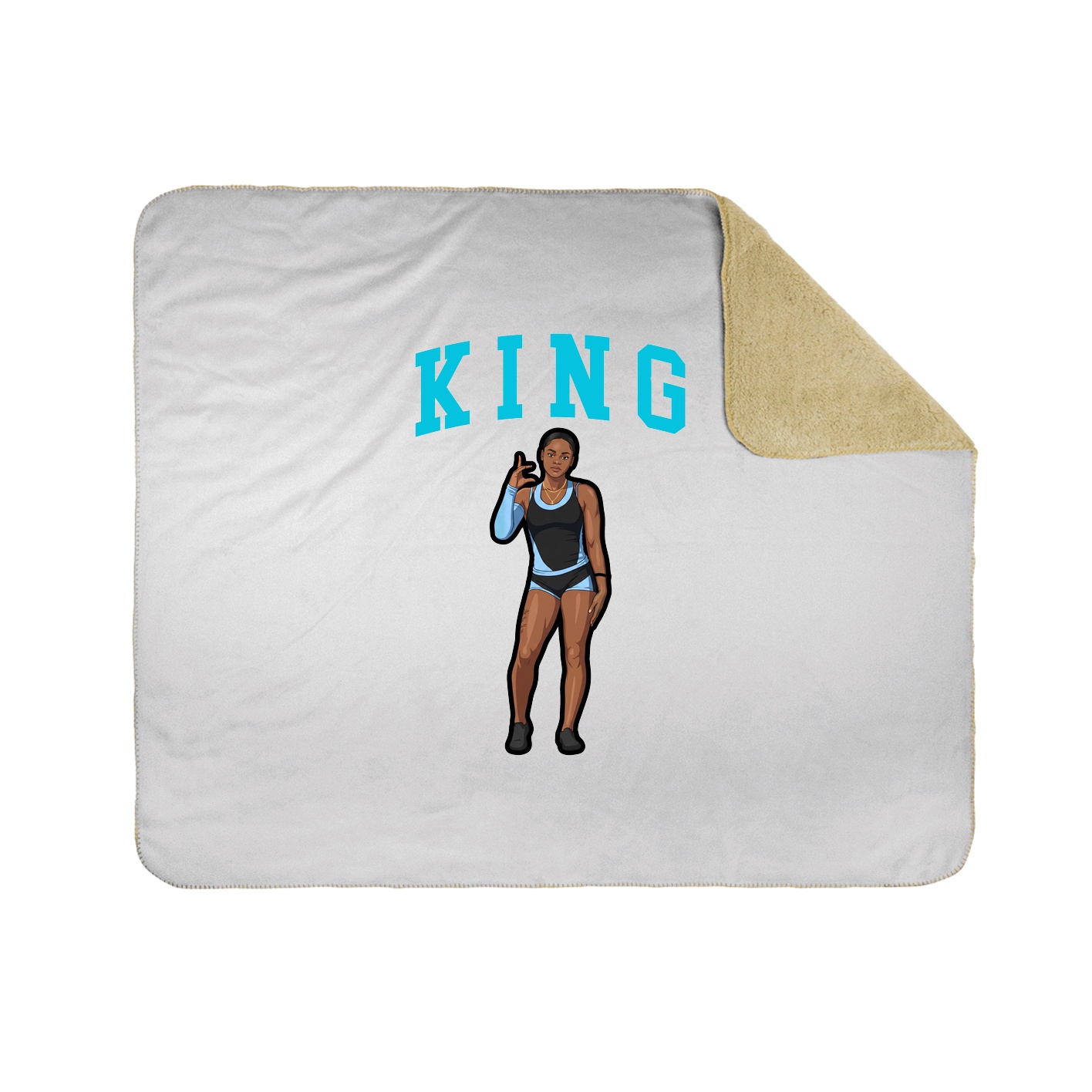 Throw Blanket — Shirsey in White