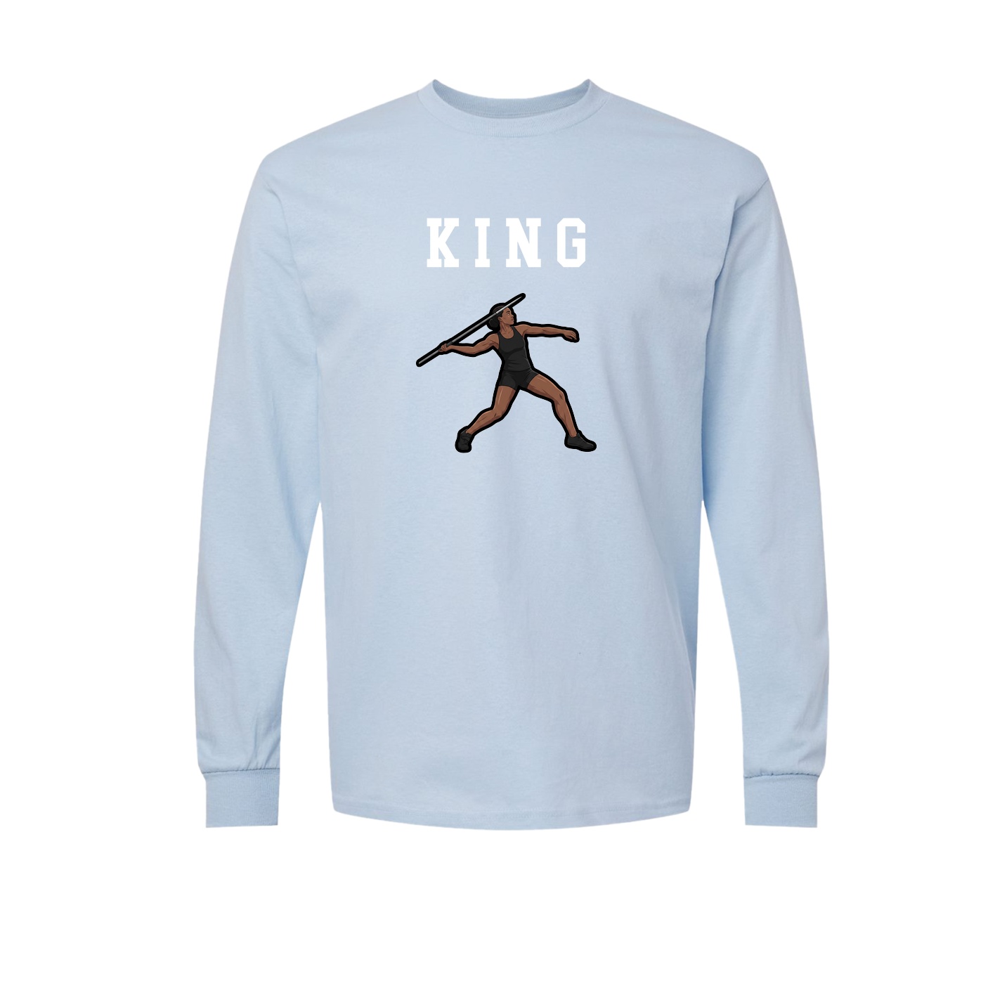 Long Sleeve Tee — Shirsey in Light Blue
