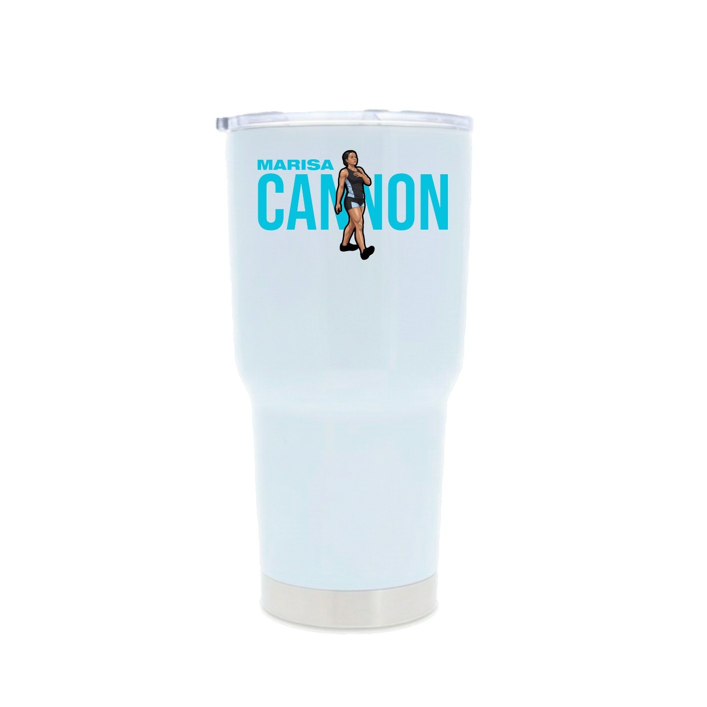 30oz Stainless Steel Tumbler — Player Name in White