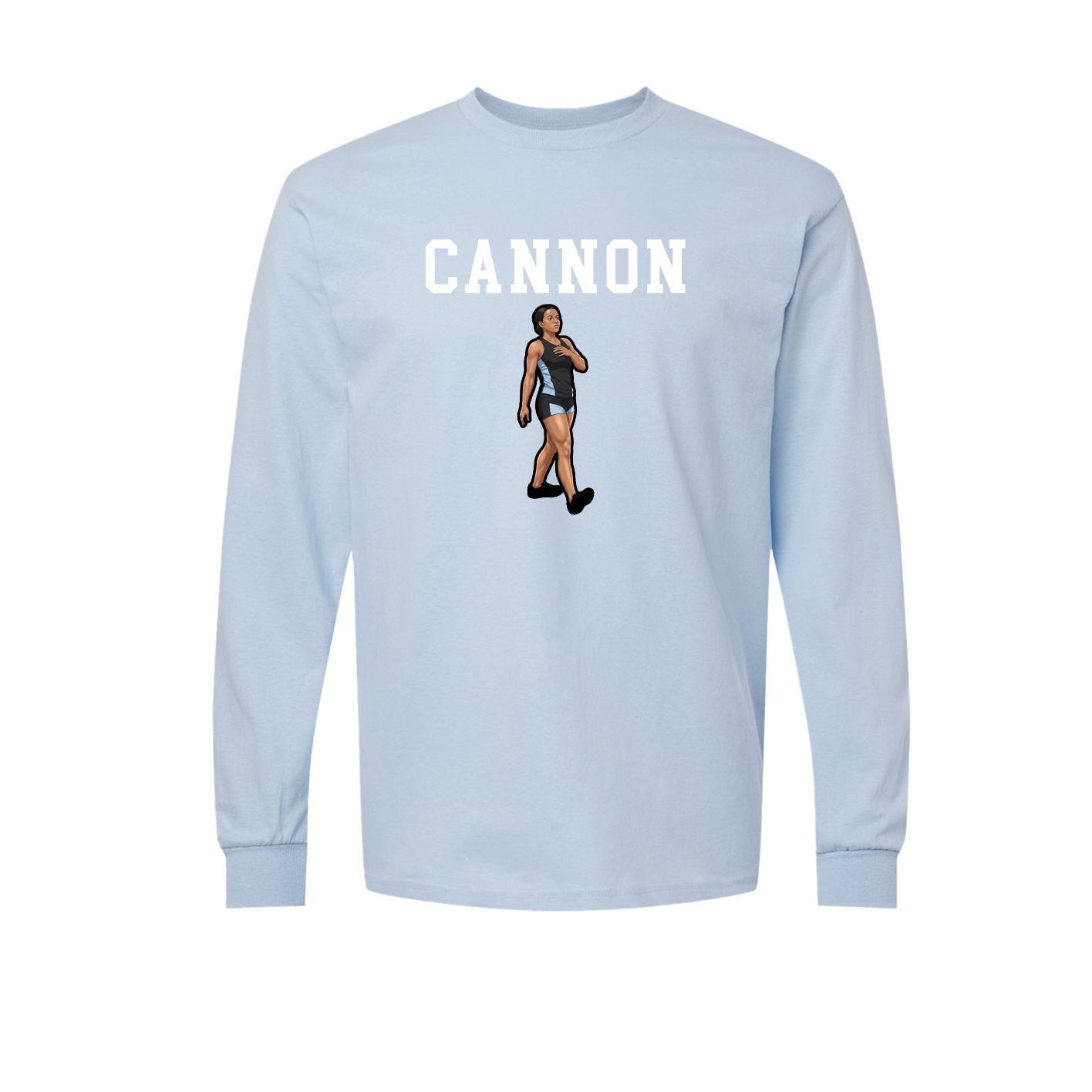 Long Sleeve Tee — Shirsey in Light Blue