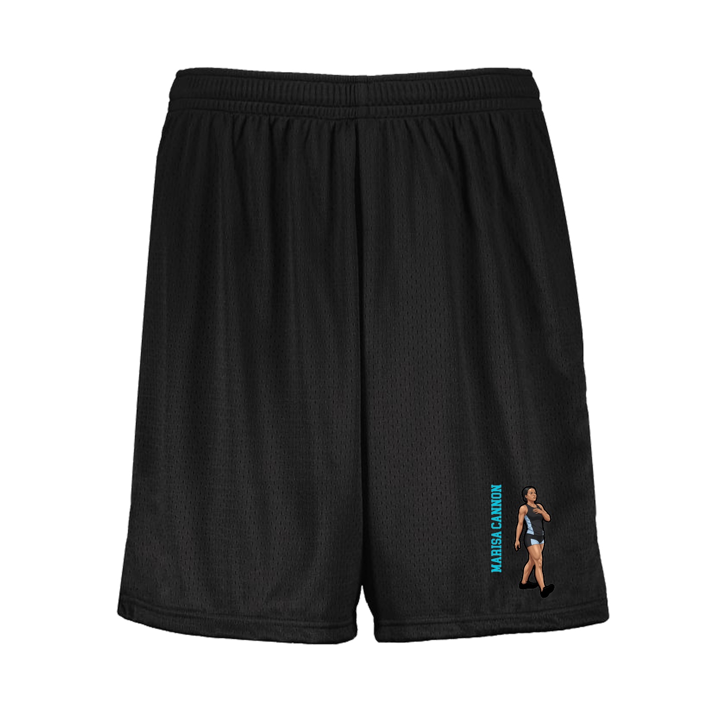 Shorts — Name Vertical in Black