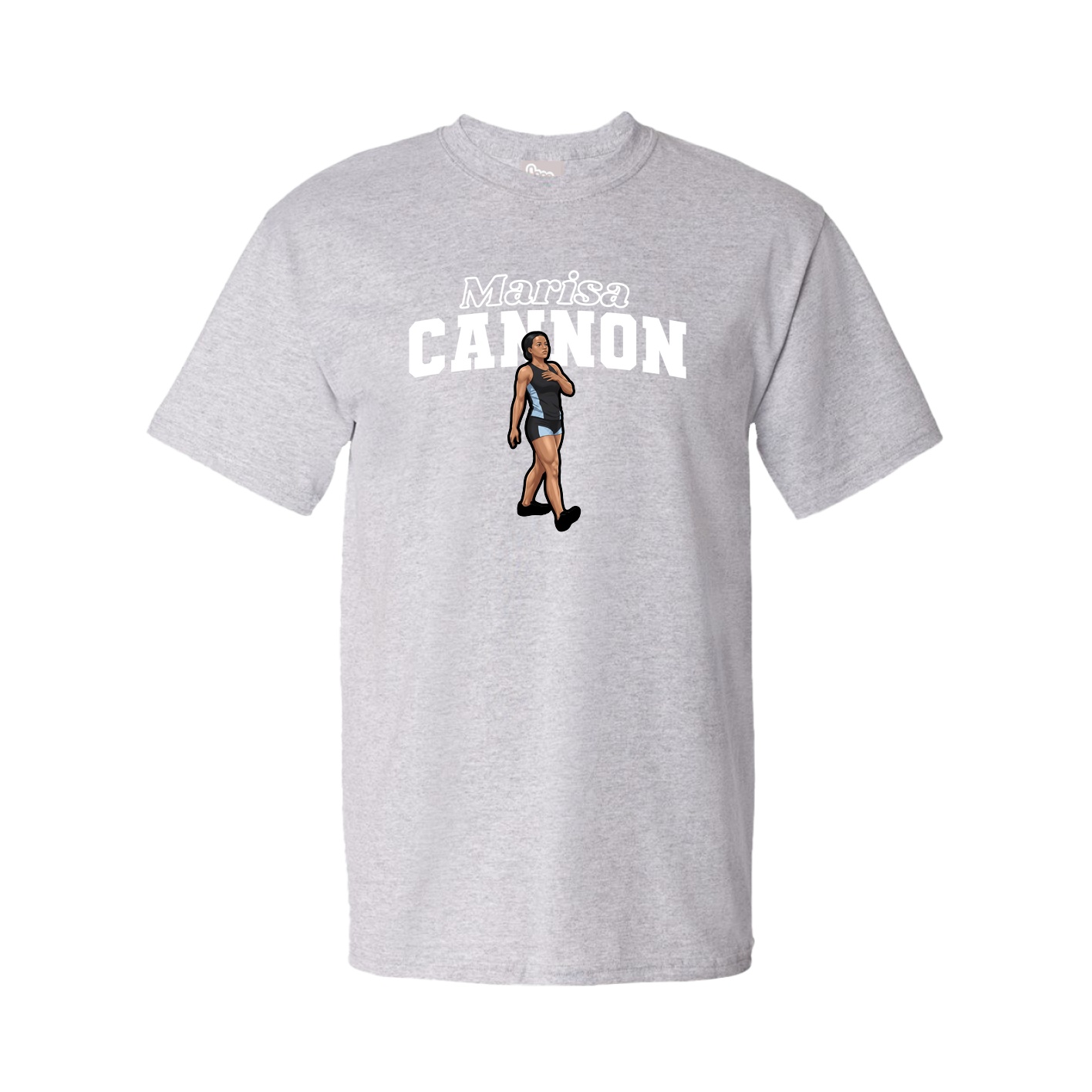 Tee — Name Arch in Grey