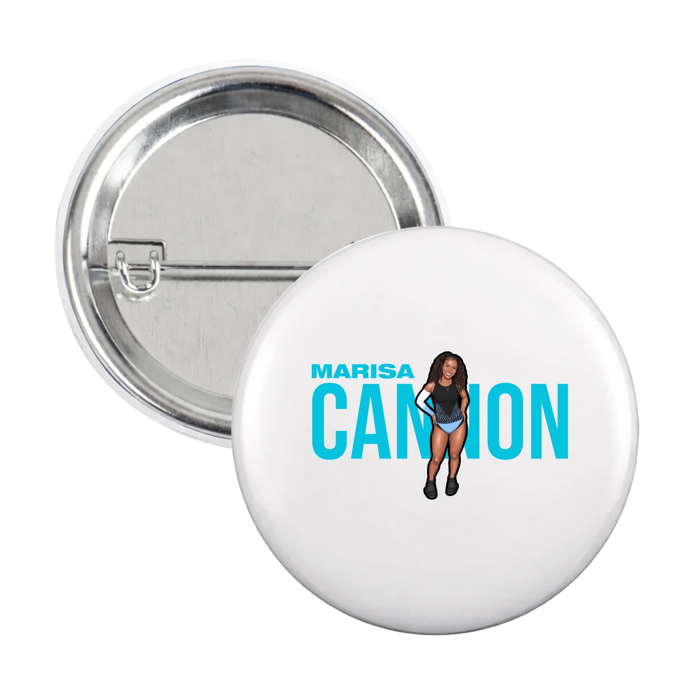 Game Day Button — Player Name in White