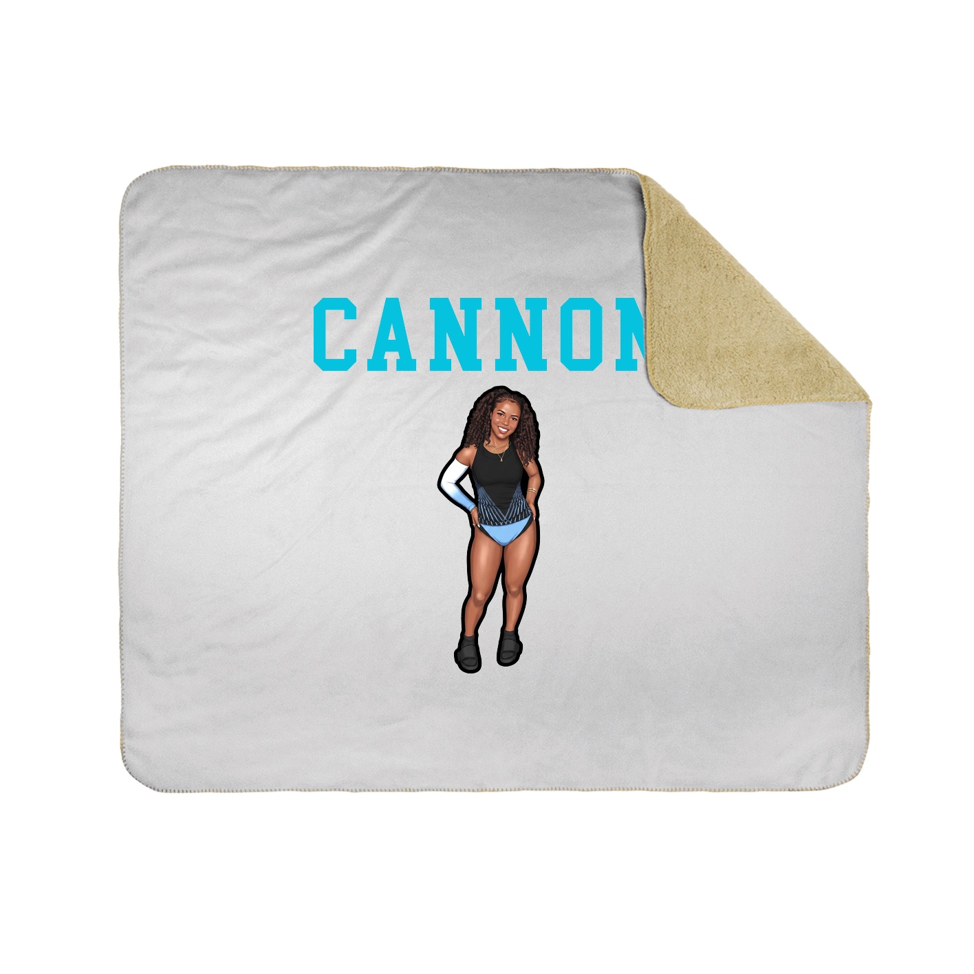 Throw Blanket — Shirsey in White