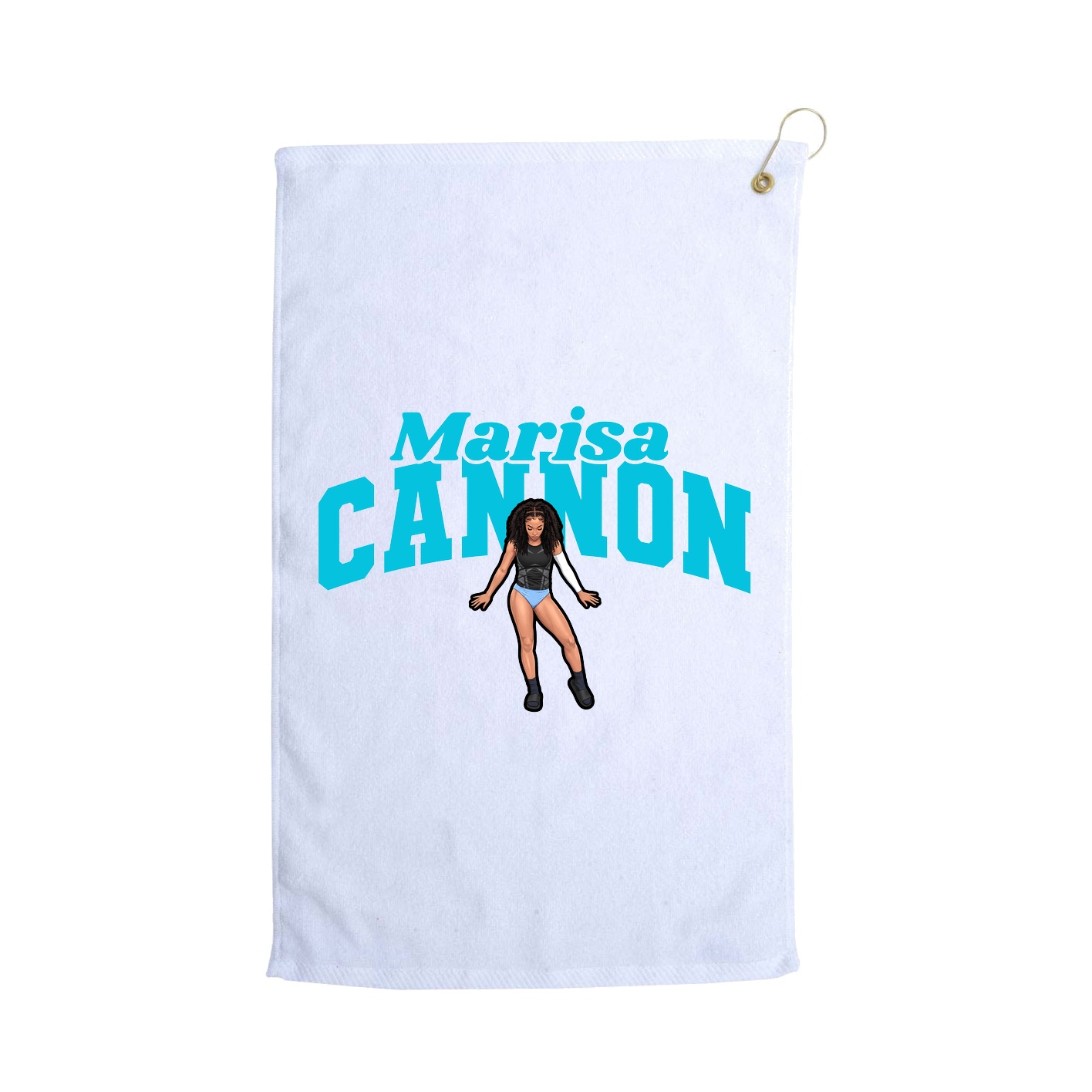Golf Towel — Signature Arch in White